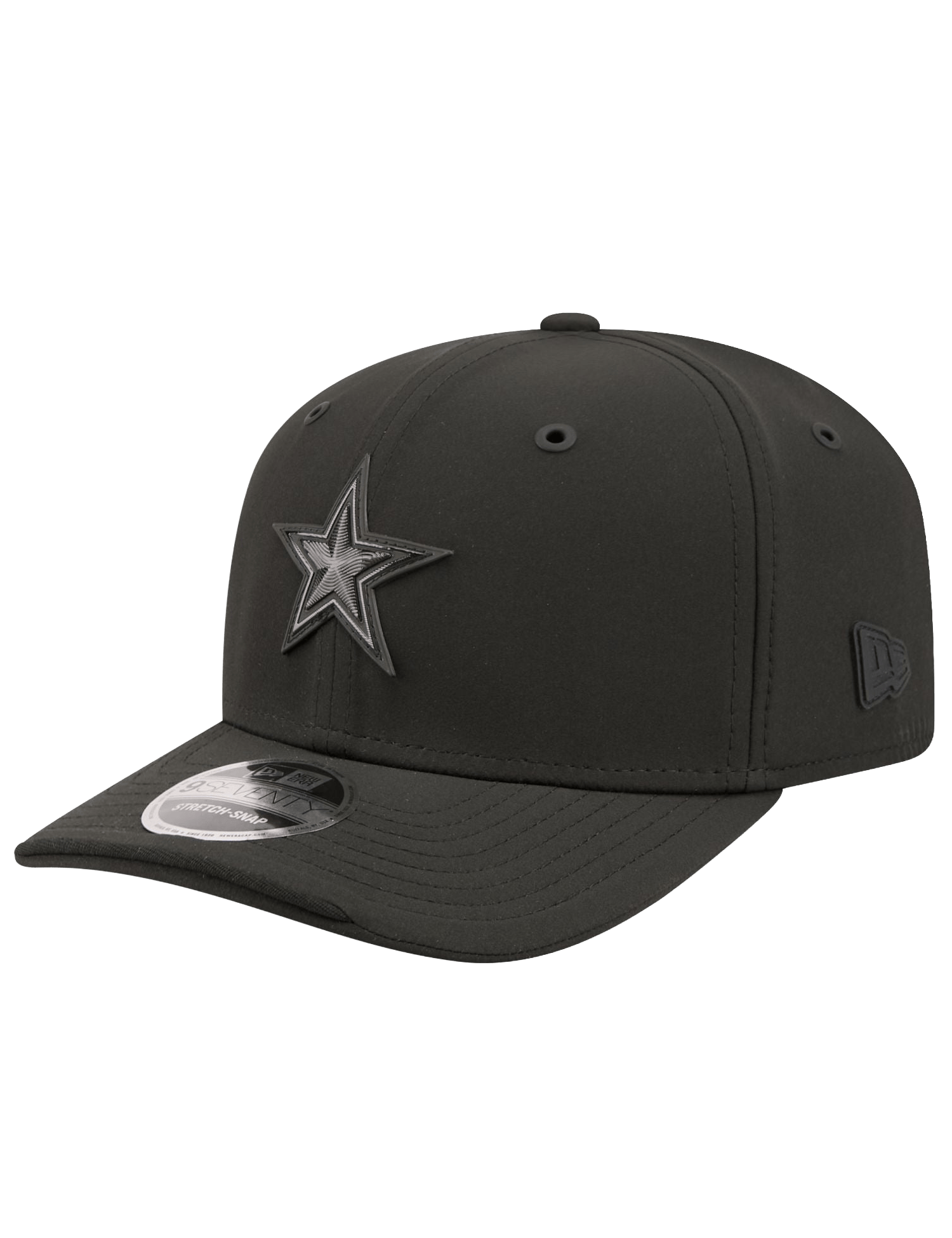 New Era Caps OSFM Dallas Cowboys New Era NFL 26 Sideline 9SEVENTY Stretch-Snapback Hat - Black