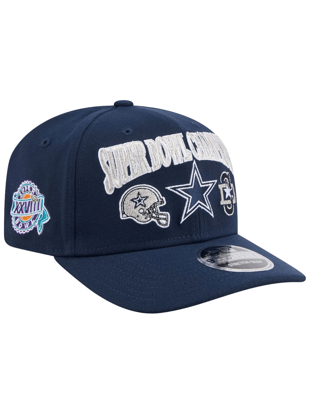 New Era Caps OSFM Dallas Cowboys New Era NFL Champs History 9SEVENTY Stretch Snapback Hat