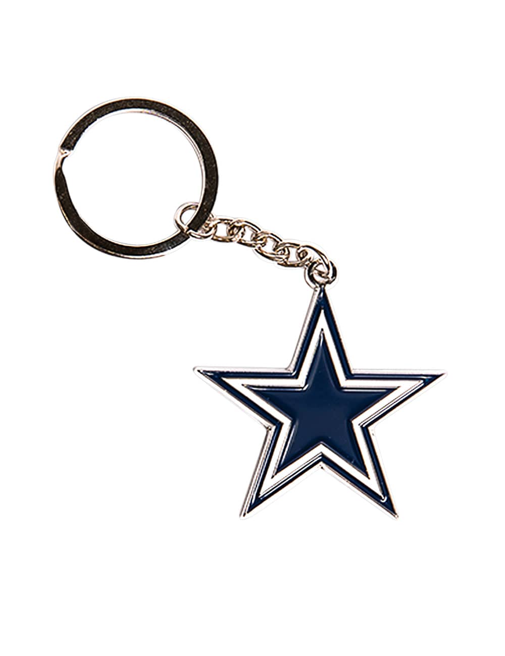 NFL Branded Accessories Dallas Cowboys NFL Team Logo Steel Keyring