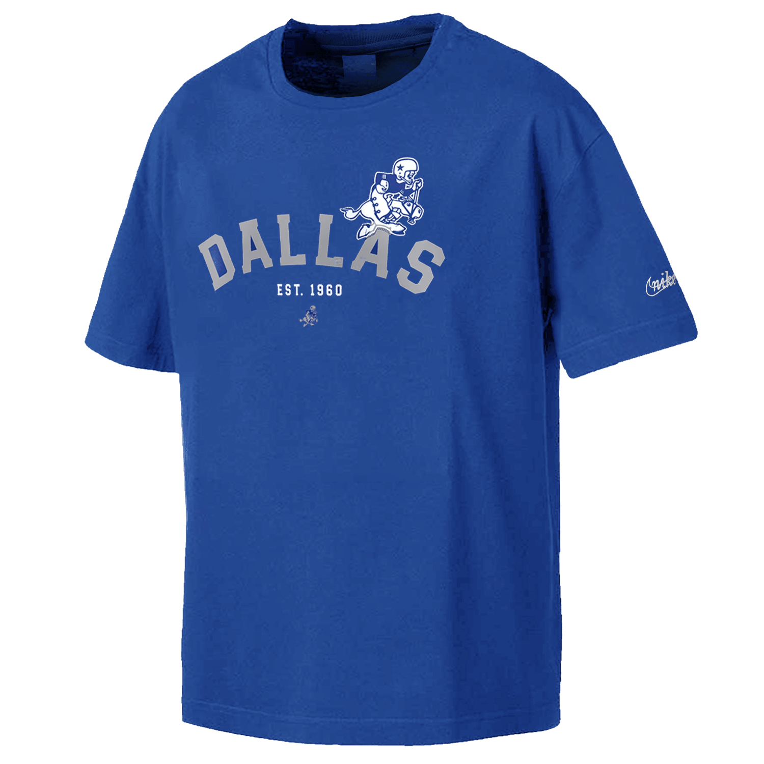 Nike T-Shirts Dallas Cowboys Nike NFL Rewind Oversized Heavyweight T-Shirt - Blue