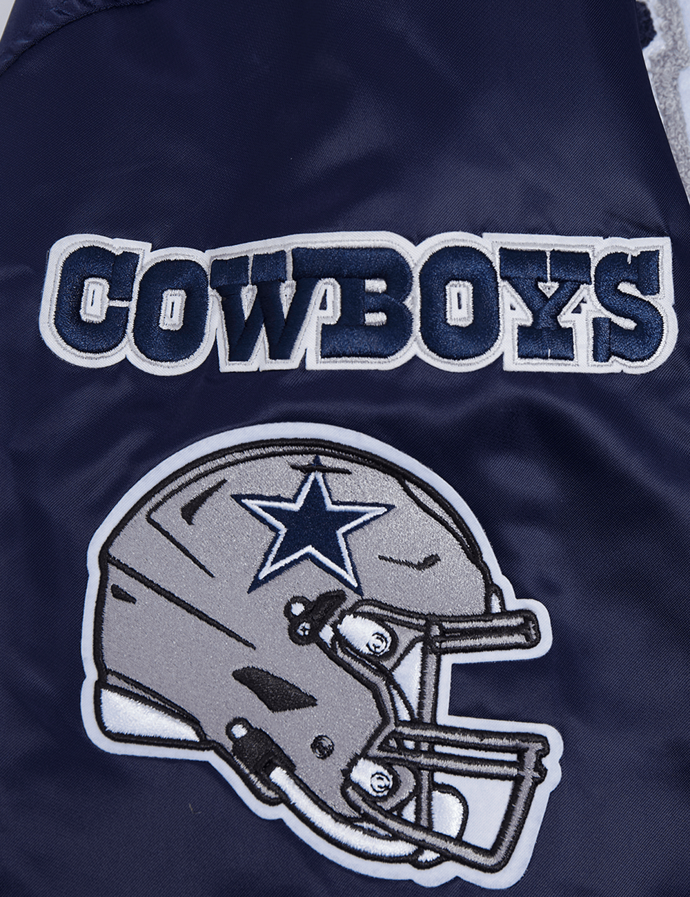 Pro Standard Jackets Dallas Cowboys Pro Standard NFL Mash Up Lightweight Satin Jacket - Navy