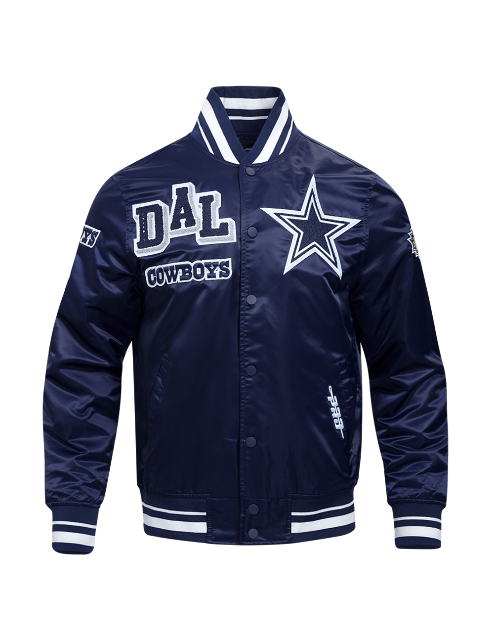 Pro Standard Jackets Dallas Cowboys Pro Standard NFL Mash Up Lightweight Satin Jacket - Navy