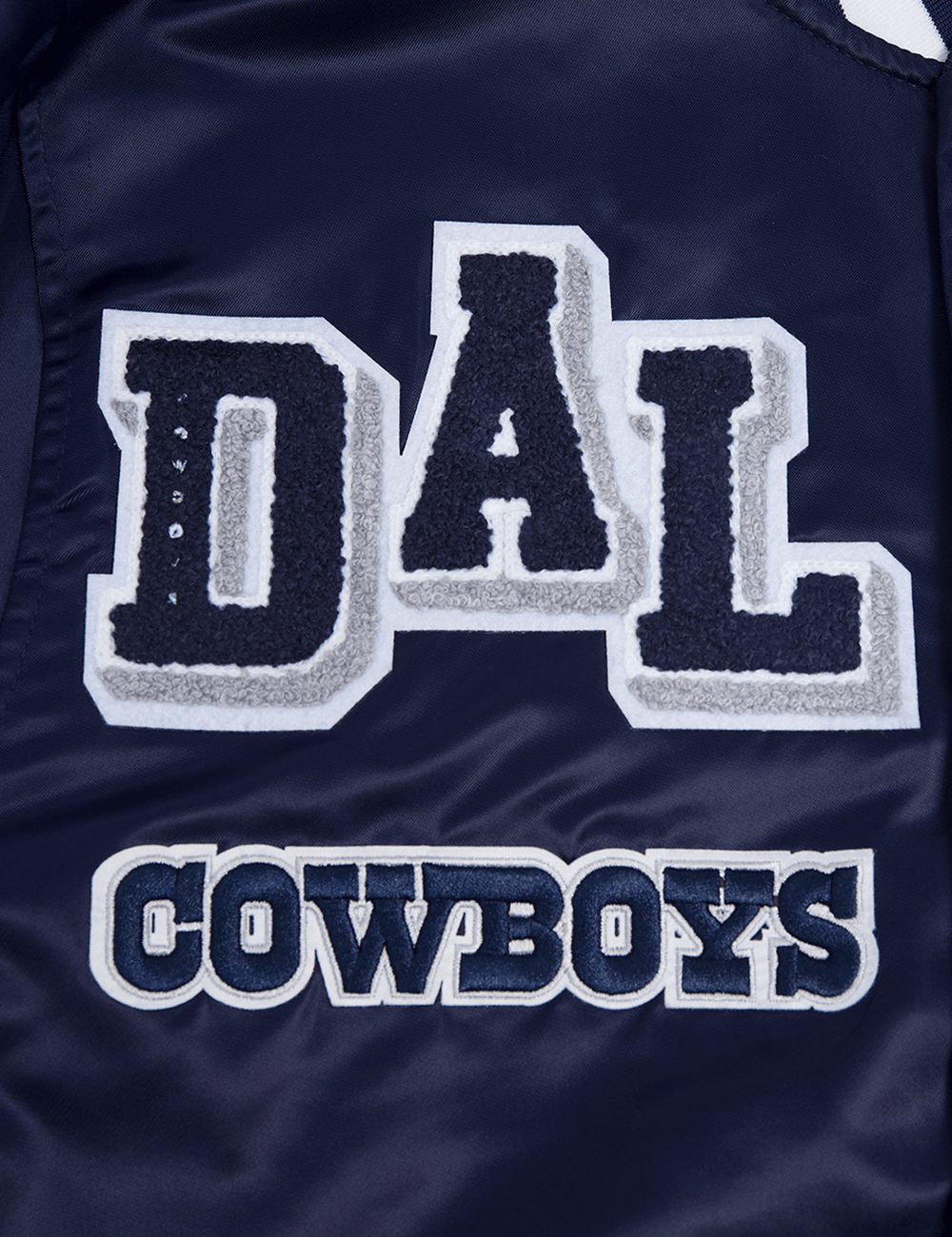 Pro Standard Jackets Dallas Cowboys Pro Standard NFL Mash Up Lightweight Satin Jacket - Navy