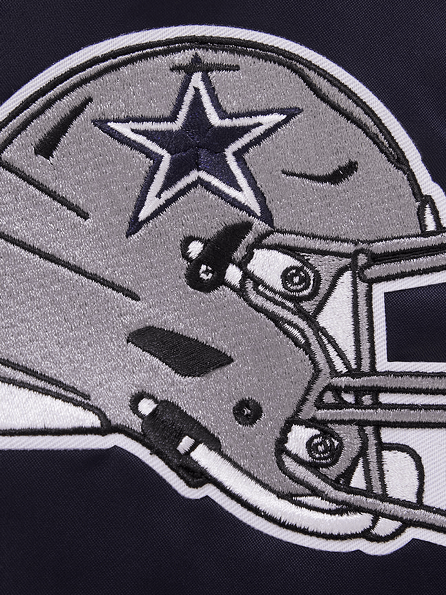 Pro Standard Jackets Dallas Cowboys Pro Standard NFL Team Classic Satin Button Jacket - Navy