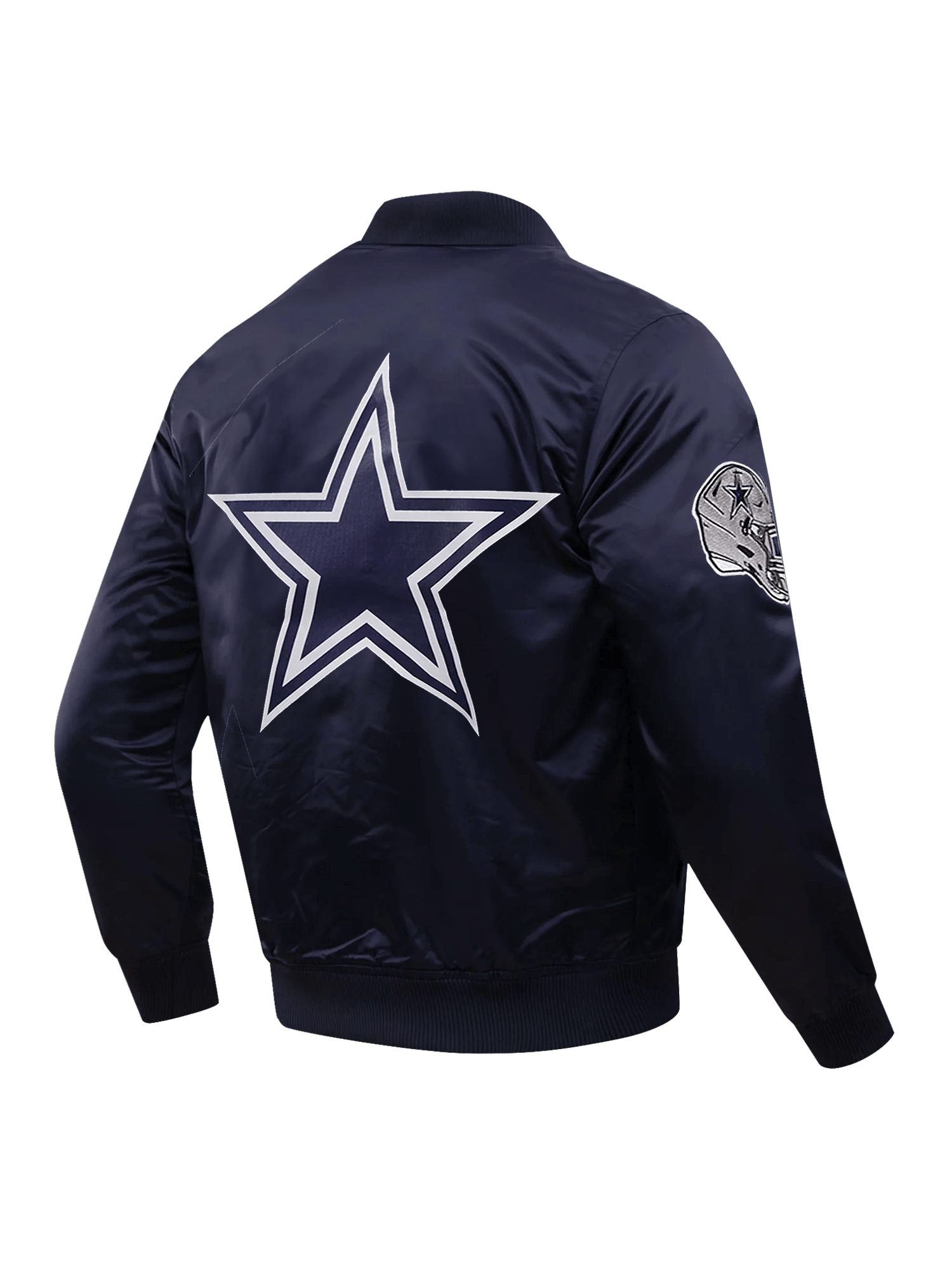 Pro Standard Jackets Dallas Cowboys Pro Standard NFL Team Classic Satin Button Jacket - Navy
