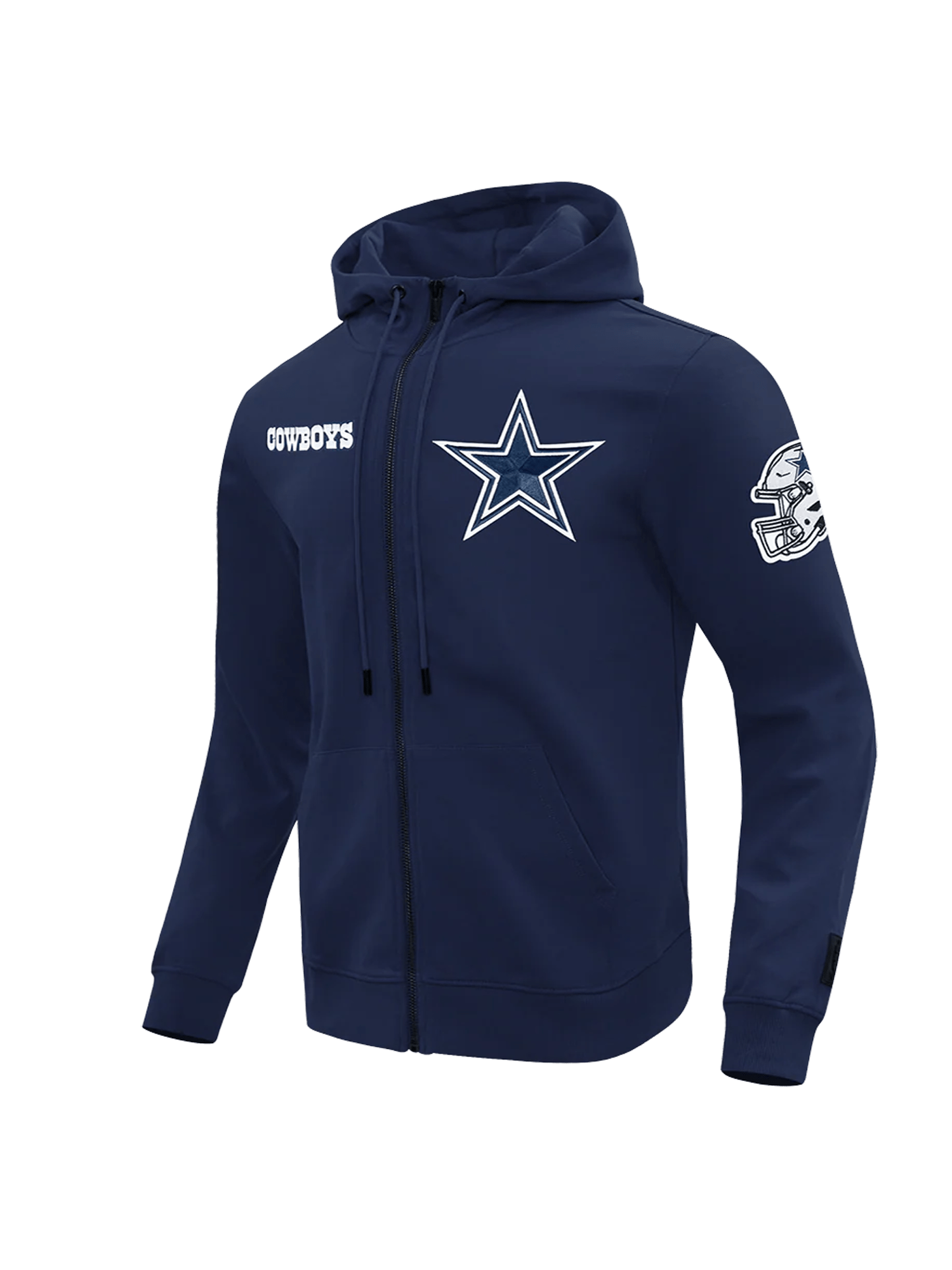 Pro Standard Jumpers Dallas Cowboys Pro Standard NFL Woven Wind Zip Hoodie Jumper - Navy