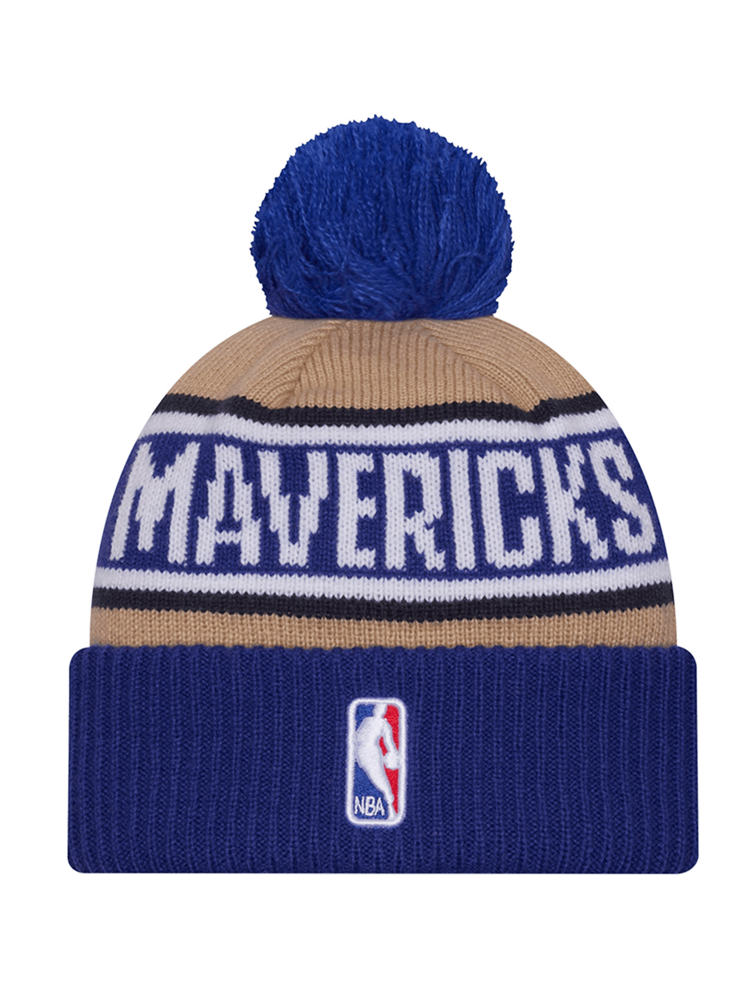 New Era Beanies Dallas Mavericks New Era NBA 24 Draft Knit Beanie - Tan
