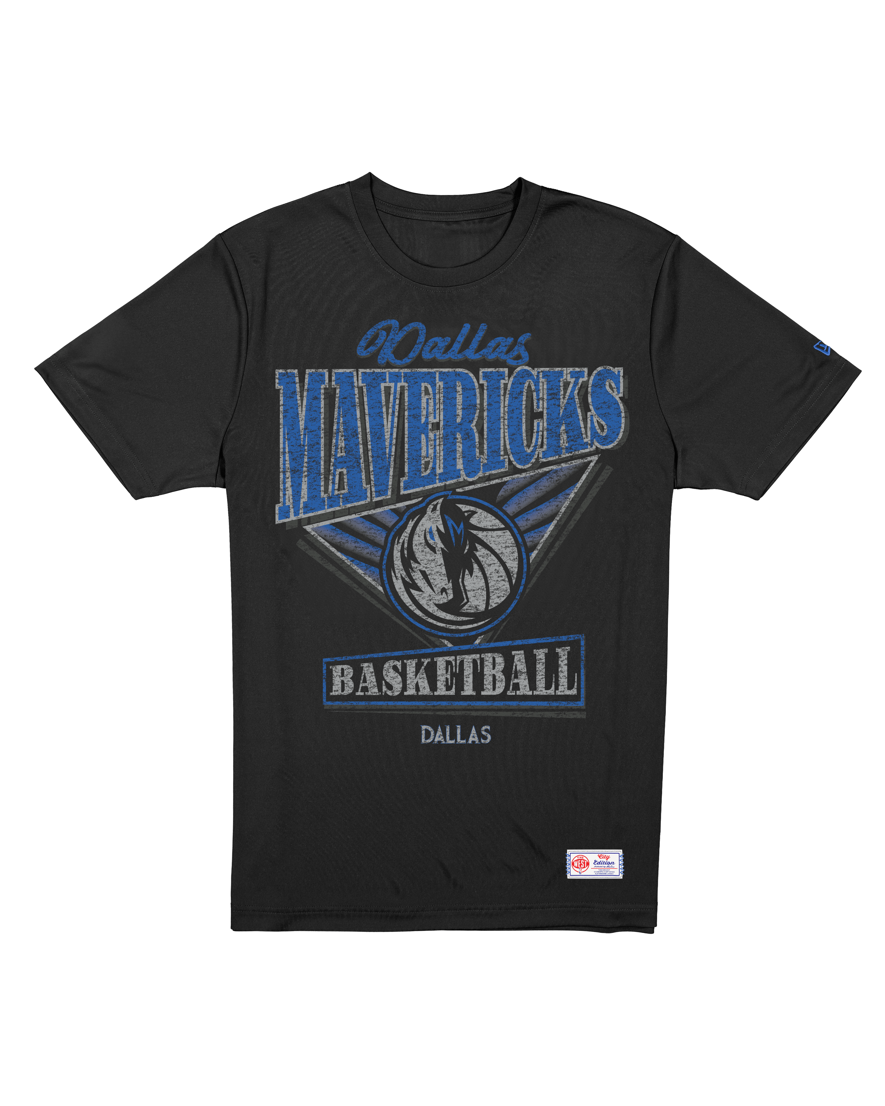 New Era T-Shirts Dallas Mavericks New Era NBA 25-26 City Edition Distressed T-Shirt