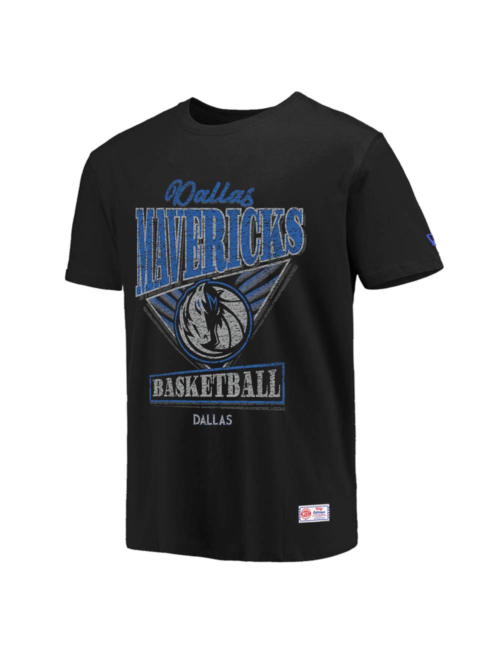 New Era T-Shirts Dallas Mavericks New Era NBA 25-26 City Edition Distressed T-Shirt