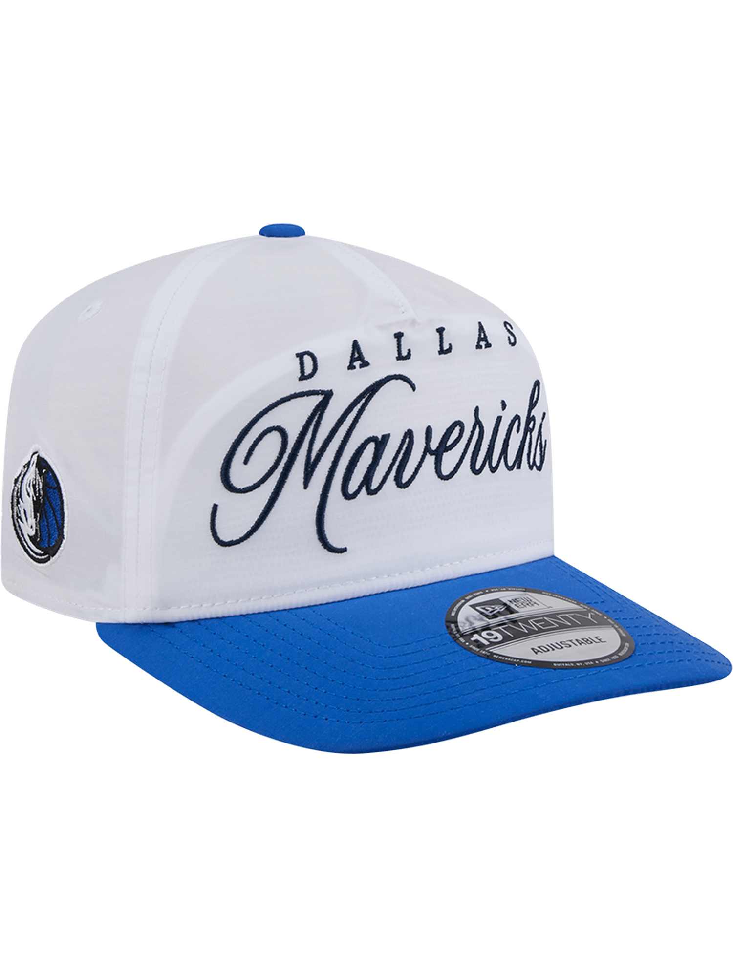 New Era Caps Dallas Mavericks New Era NBA 25 Draft 19TWENTY A-Frame Pre-Curved Hat - White