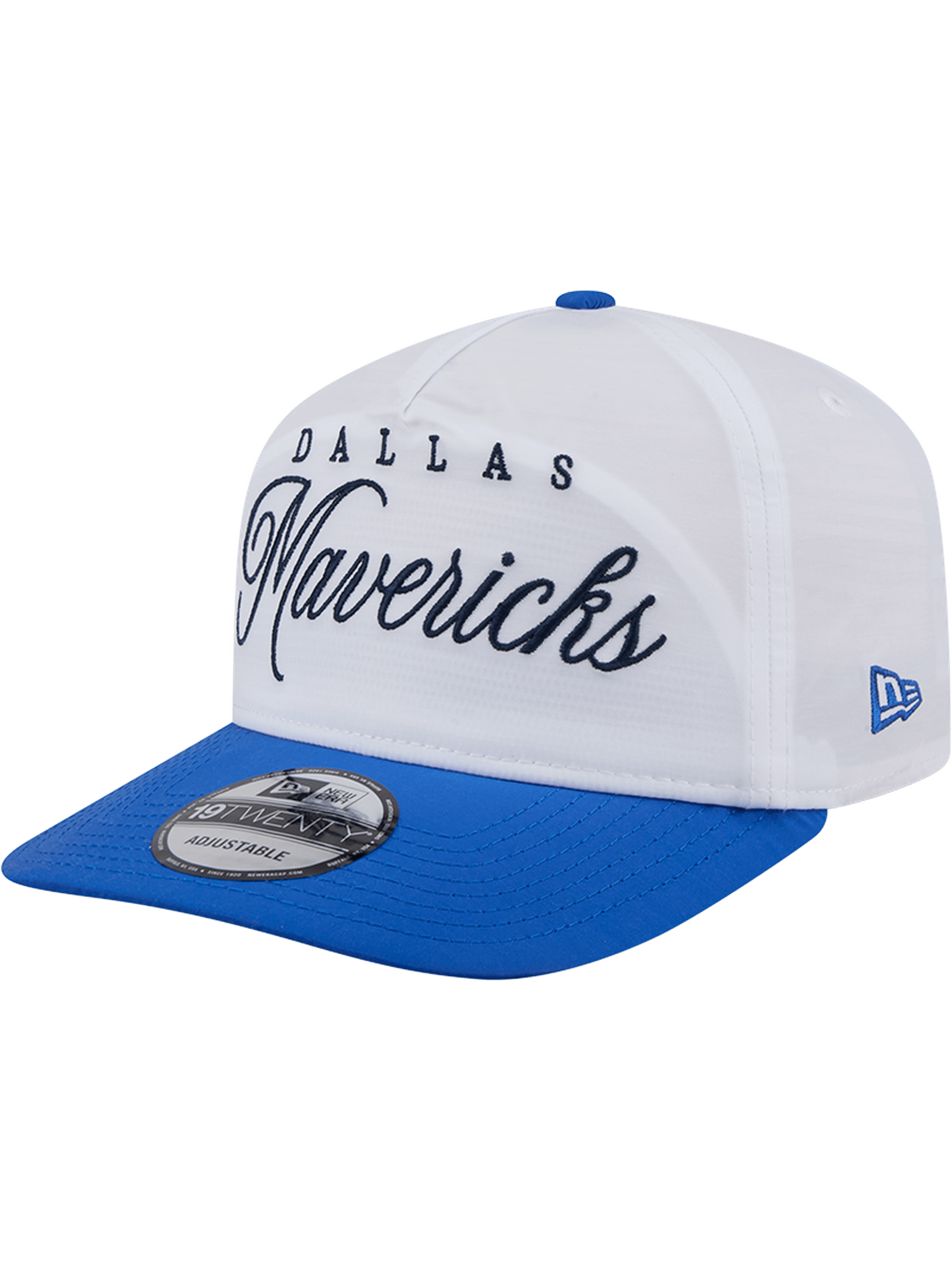 New Era Caps Dallas Mavericks New Era NBA 25 Draft 19TWENTY A-Frame Pre-Curved Hat - White