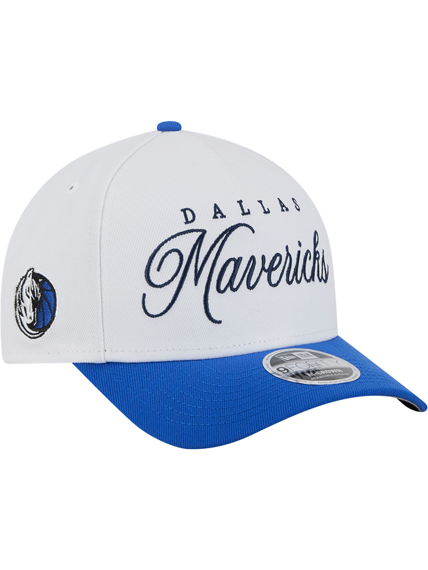New Era Caps Dallas Mavericks New Era NBA 25 Draft 9FORTY M-Crown A-Frame Snapback Hat - White