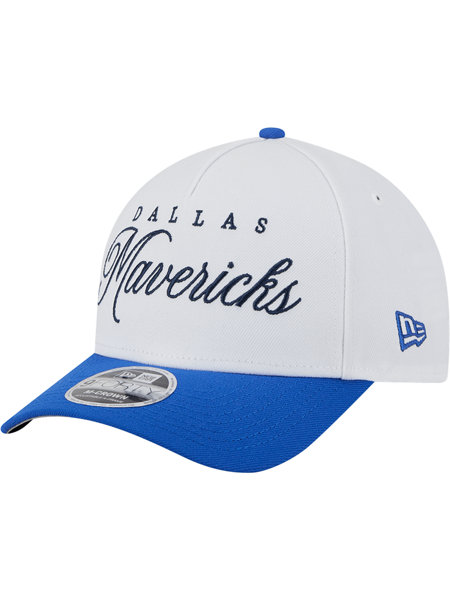 New Era Caps Dallas Mavericks New Era NBA 25 Draft 9FORTY M-Crown A-Frame Snapback Hat - White