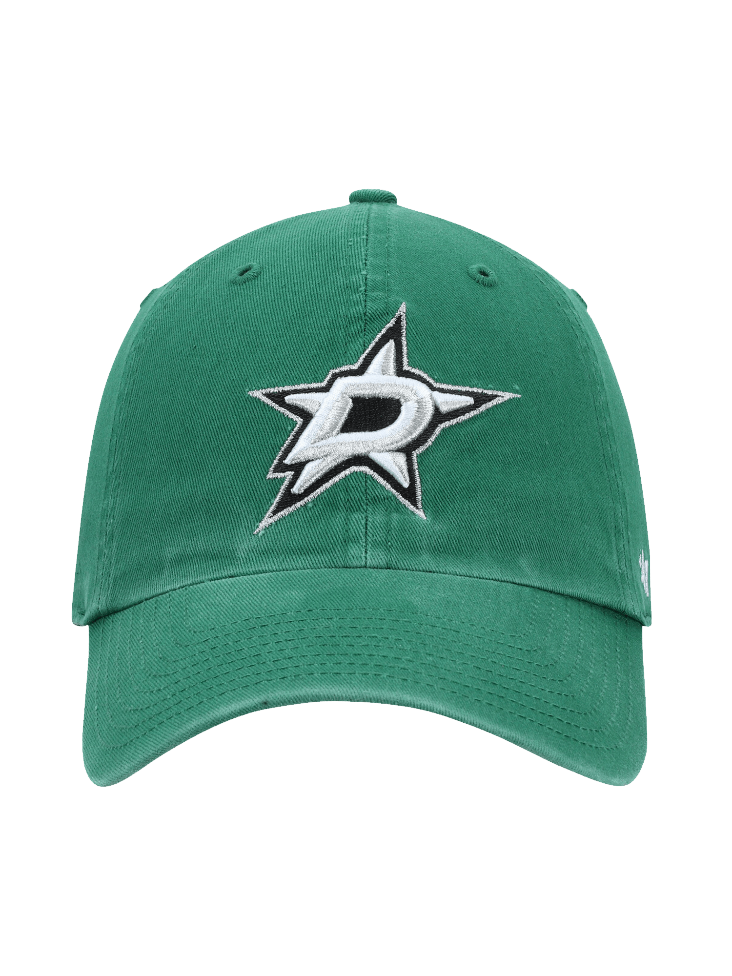 47 Brand Caps Dallas Stars '47 NHL Team Clean Up Strapback Hat - Green