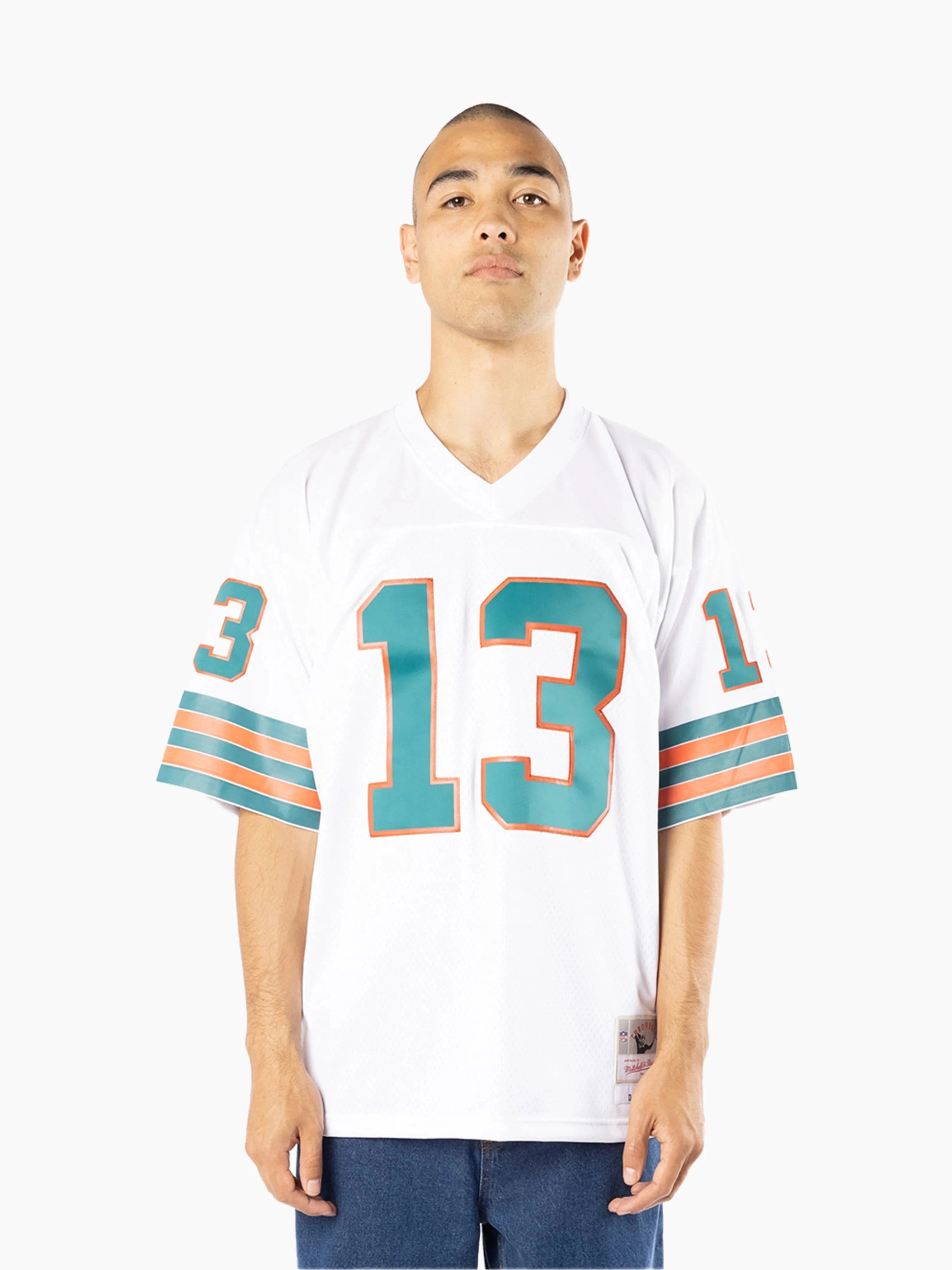 Mitchell And Ness Jerseys Dan Marino Miami Dolphins Mitchell & Ness NFL 84 Road Legacy Jersey - White