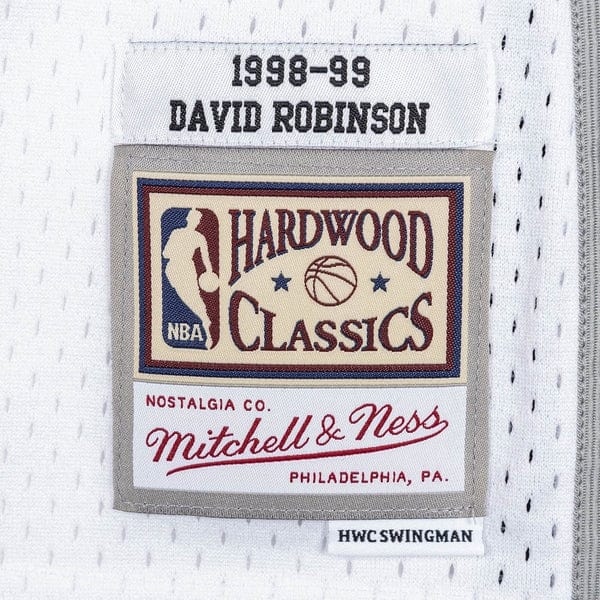 Mitchell And Ness Jerseys David Robinson San Antonio Spurs Mitchell & Ness NBA 98-99 Home Swingman Jersey - White