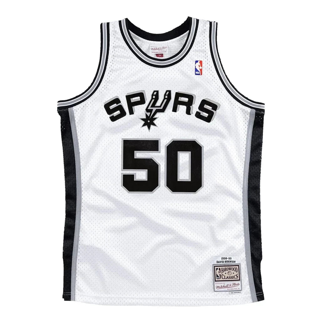 Mitchell And Ness Jerseys David Robinson San Antonio Spurs Mitchell & Ness NBA 98-99 Home Swingman Jersey - White