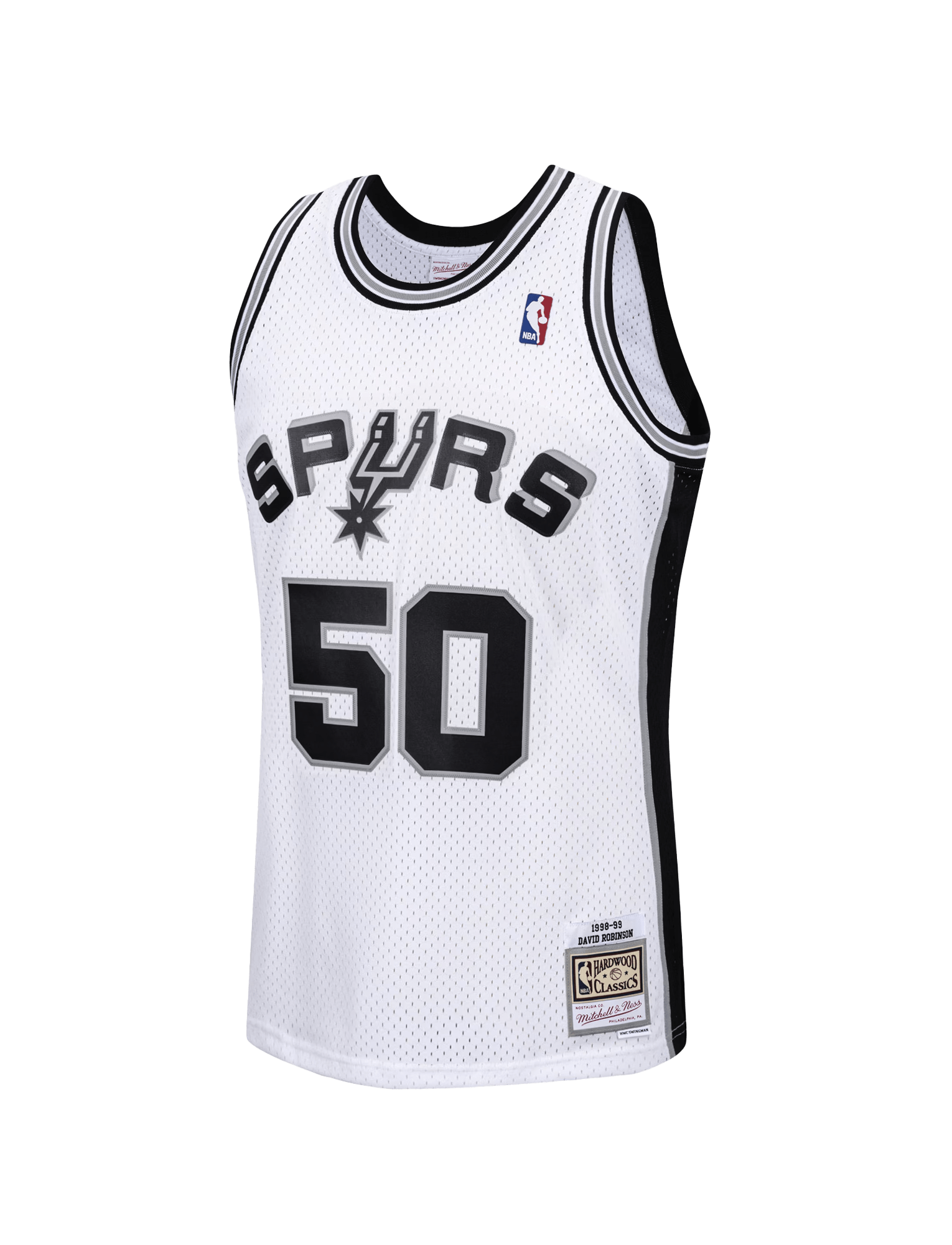 Mitchell And Ness Jerseys David Robinson San Antonio Spurs Mitchell & Ness NBA 98-99 Home Swingman Jersey - White
