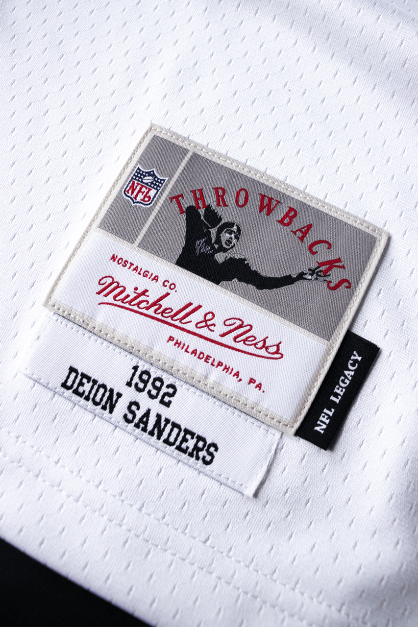 Mitchell And Ness Jerseys Deion Sanders Atlanta Falcons Mitchell & Ness NFL 92 Legacy Jersey - White