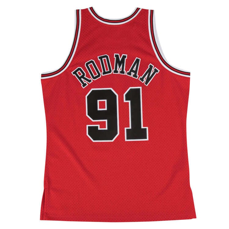 Mitchell And Ness Jerseys Dennis Rodman Chicago Bulls Mitchell & Ness NBA 97 Swingman Jersey - Red