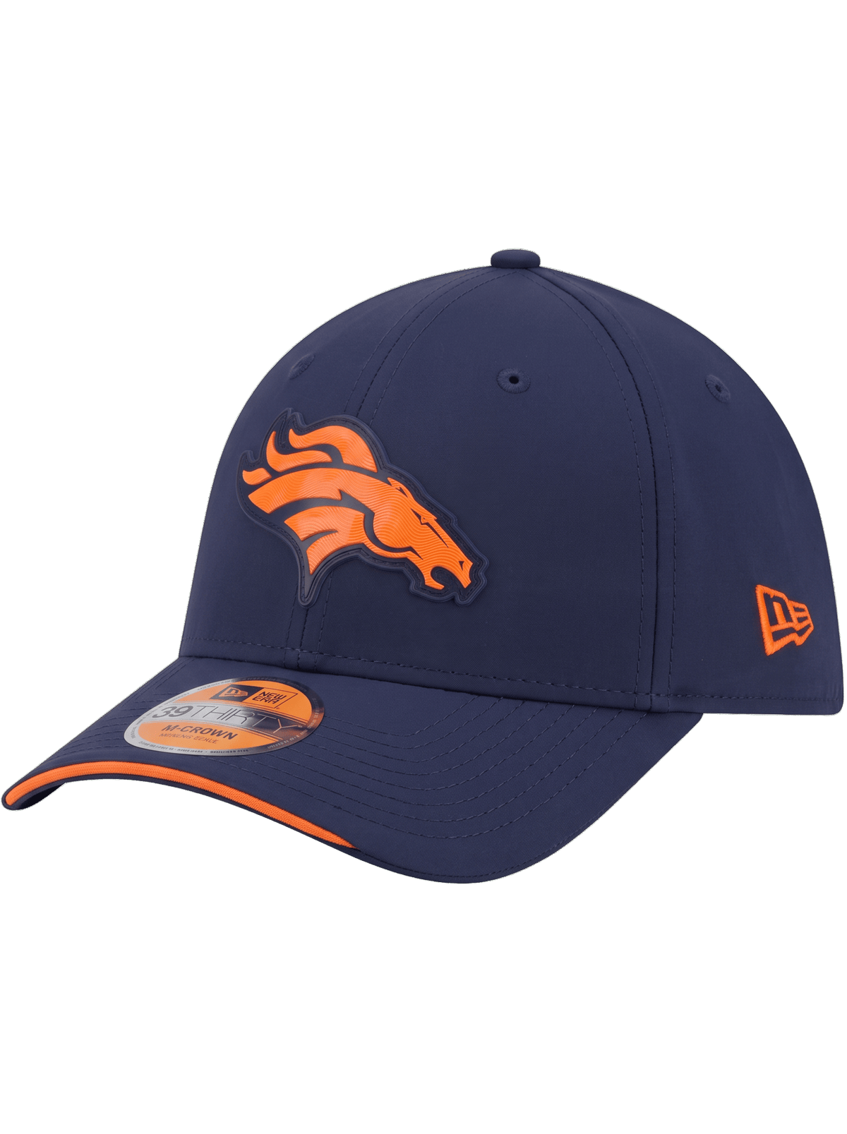 New Era Caps Denver Broncos New Era NFL 26 Sideline 39THIRTY M-Crown Stretch-Fit Hat - Navy
