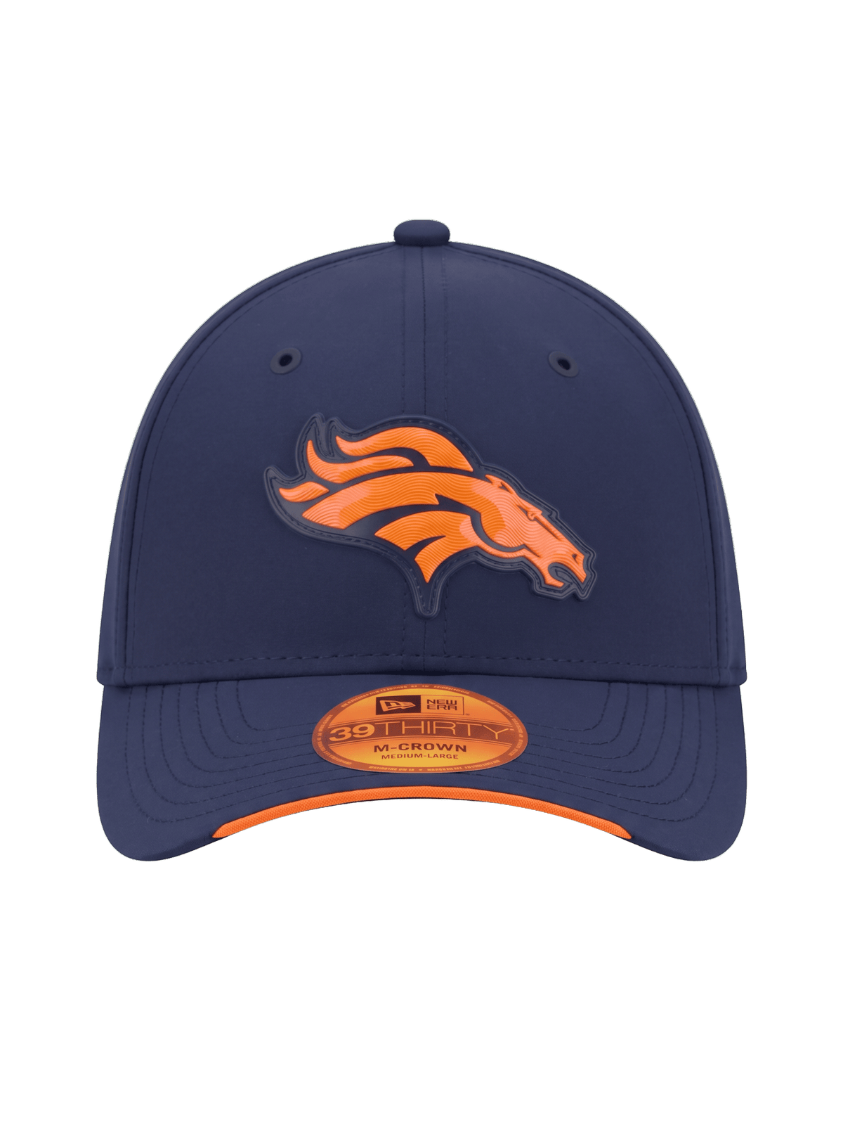 New Era Caps Denver Broncos New Era NFL 26 Sideline 39THIRTY M-Crown Stretch-Fit Hat - Navy
