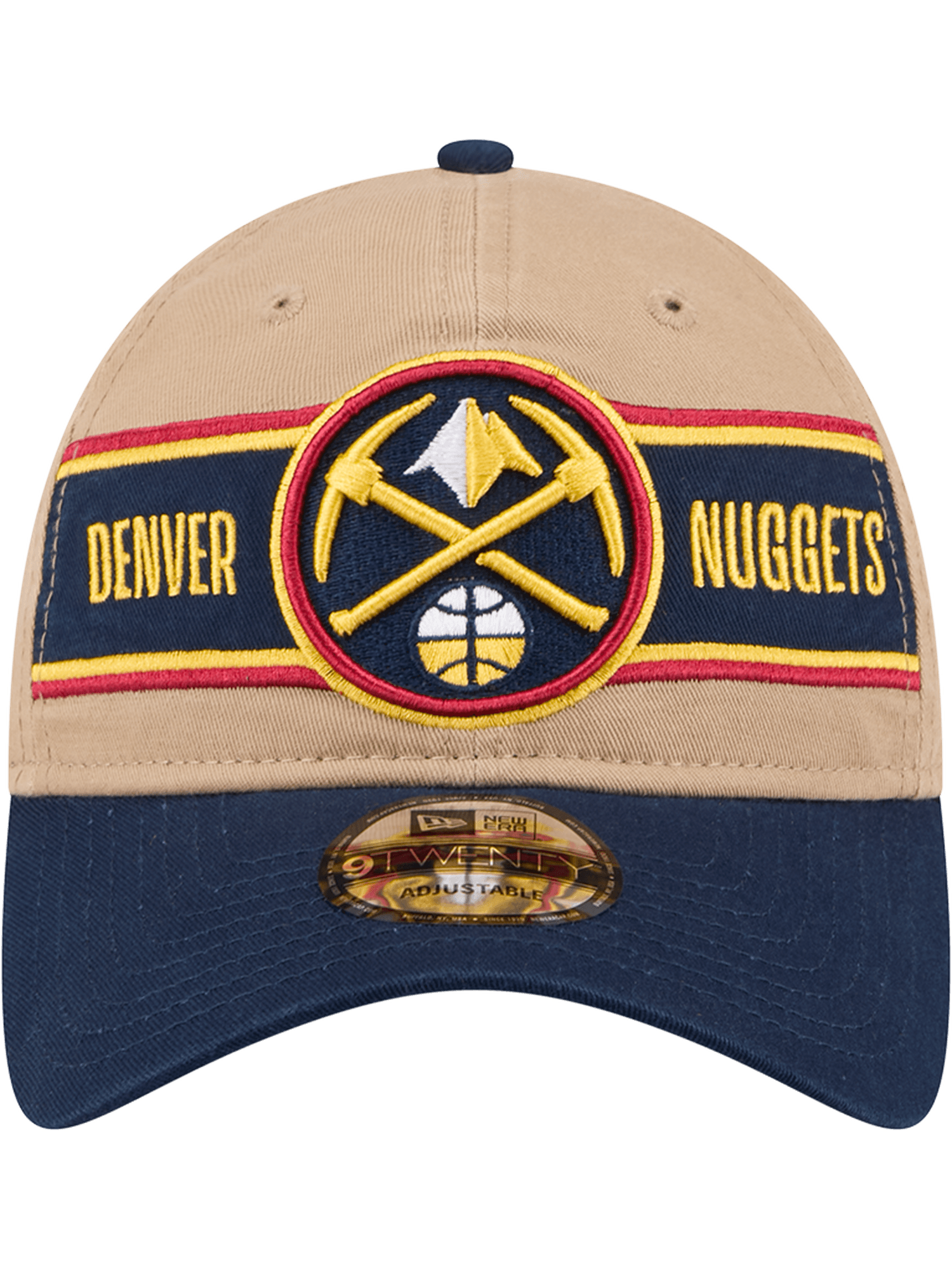 New Era Caps Denver Nuggets New Era NBA 24 Draft 9TWENTY Strapback Hat - Tan
