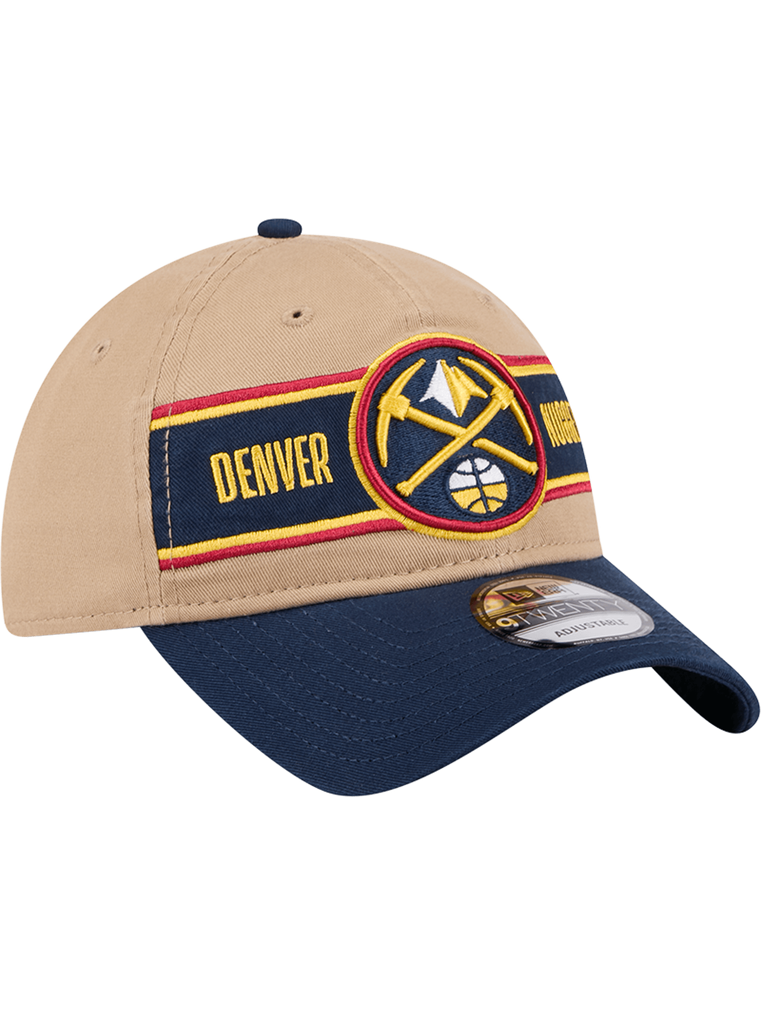 New Era Caps Denver Nuggets New Era NBA 24 Draft 9TWENTY Strapback Hat - Tan