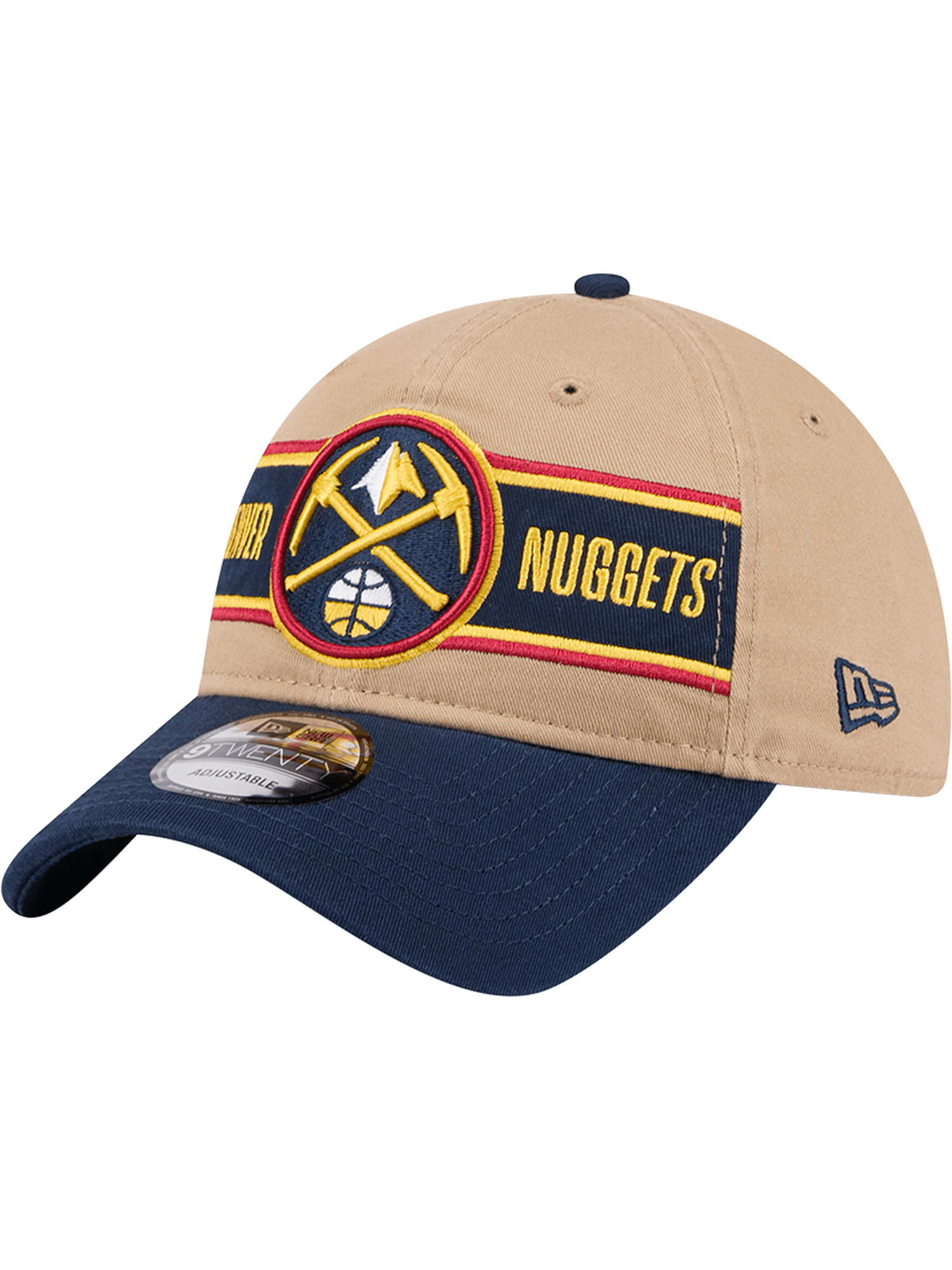 New Era Caps Denver Nuggets New Era NBA 24 Draft 9TWENTY Strapback Hat - Tan