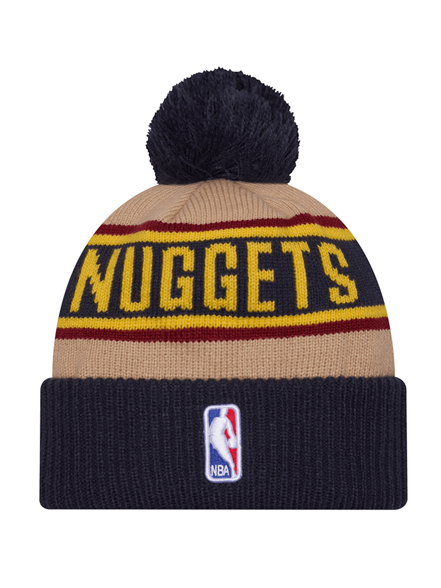 New Era Beanies Denver Nuggets New Era NBA 24 Draft Knit Beanie - Tan