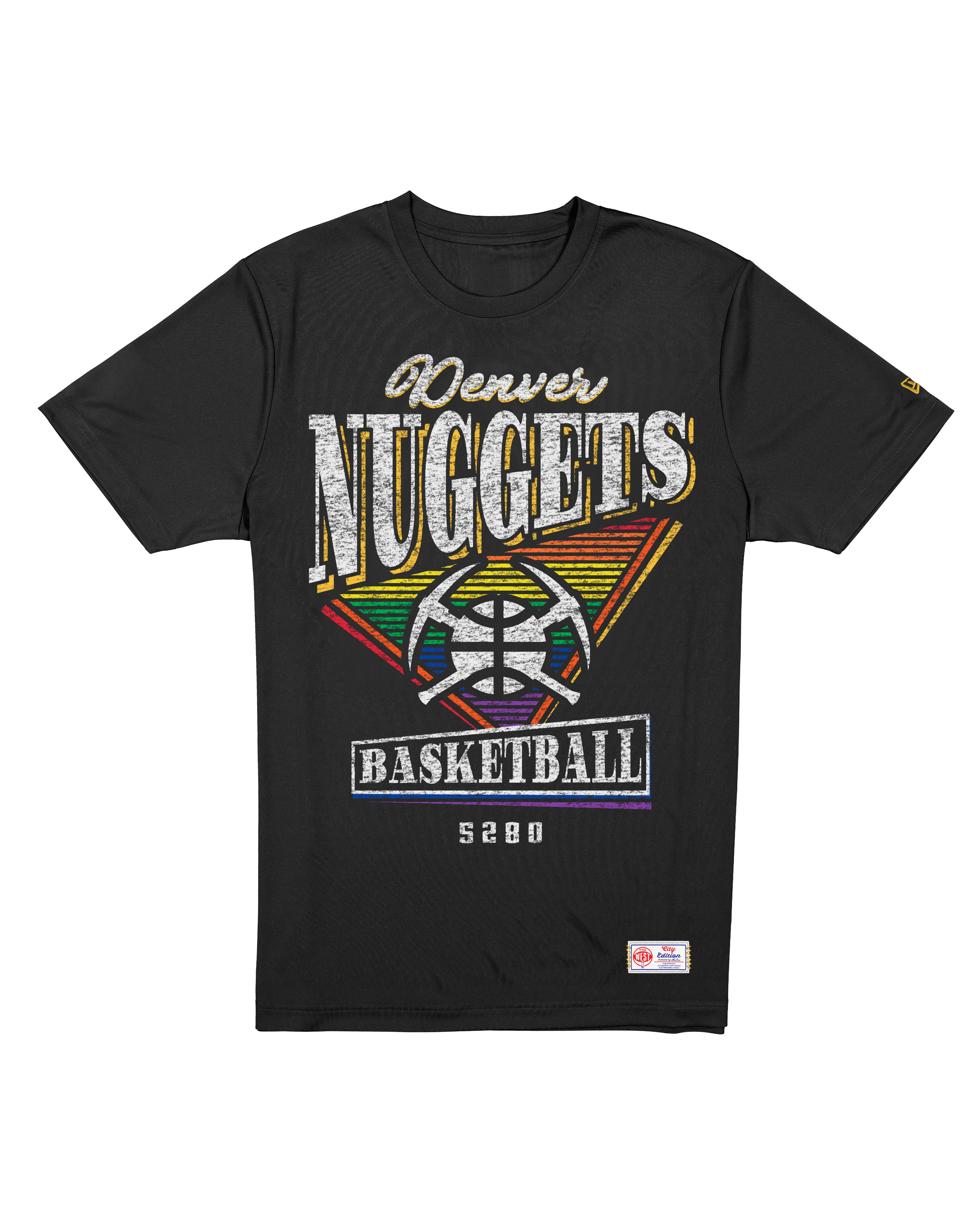 New Era T-Shirts Denver Nuggets New Era NBA 25-26 City Edition Distressed T-Shirt