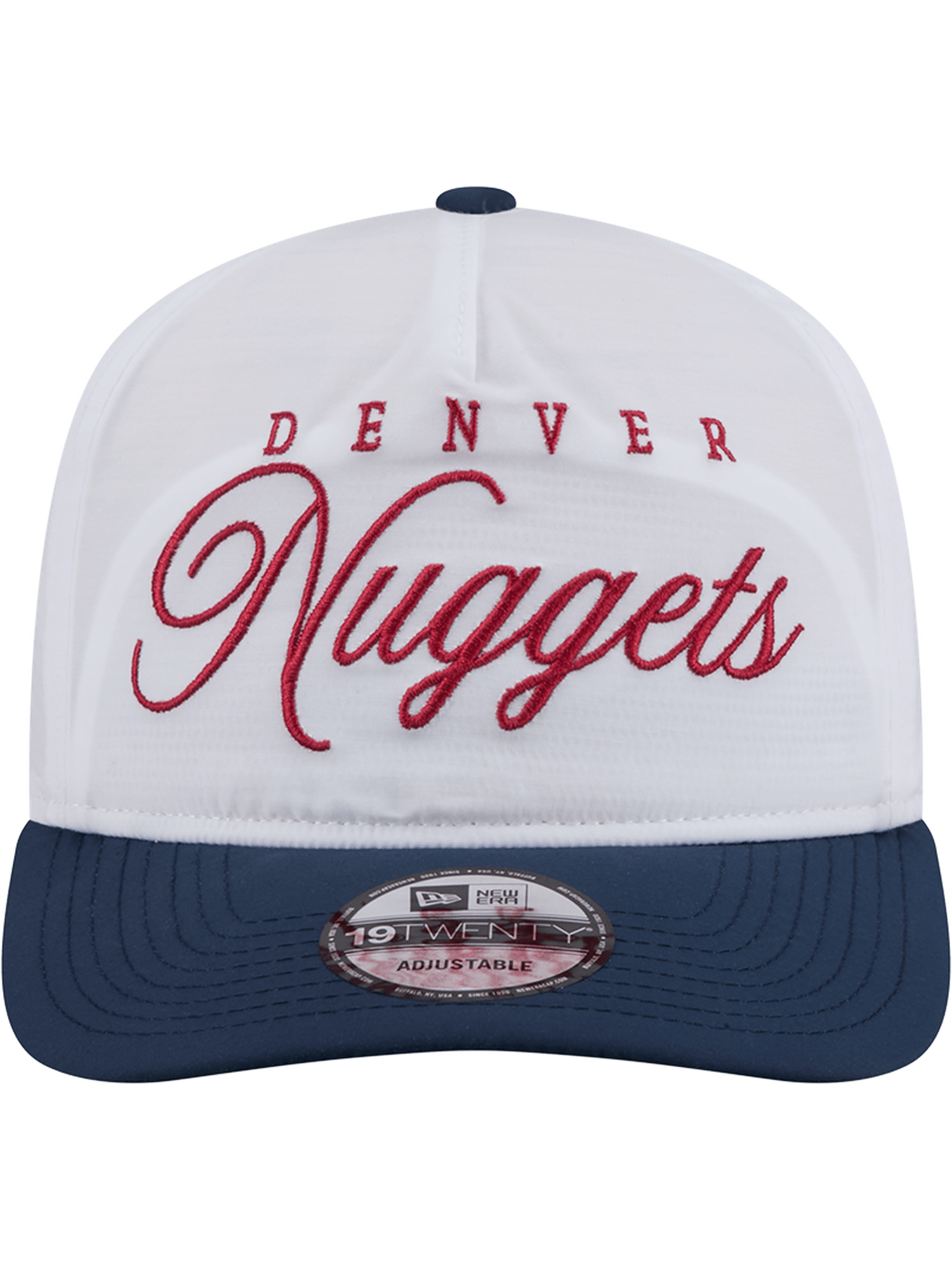 New Era Caps Denver Nuggets New Era NBA 25 Draft 19TWENTY A-Frame Pre-Curved Hat - White