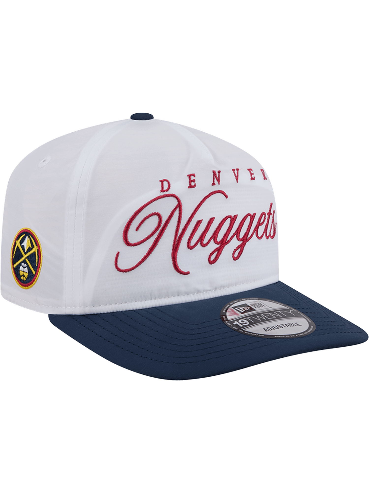 New Era Caps Denver Nuggets New Era NBA 25 Draft 19TWENTY A-Frame Pre-Curved Hat - White