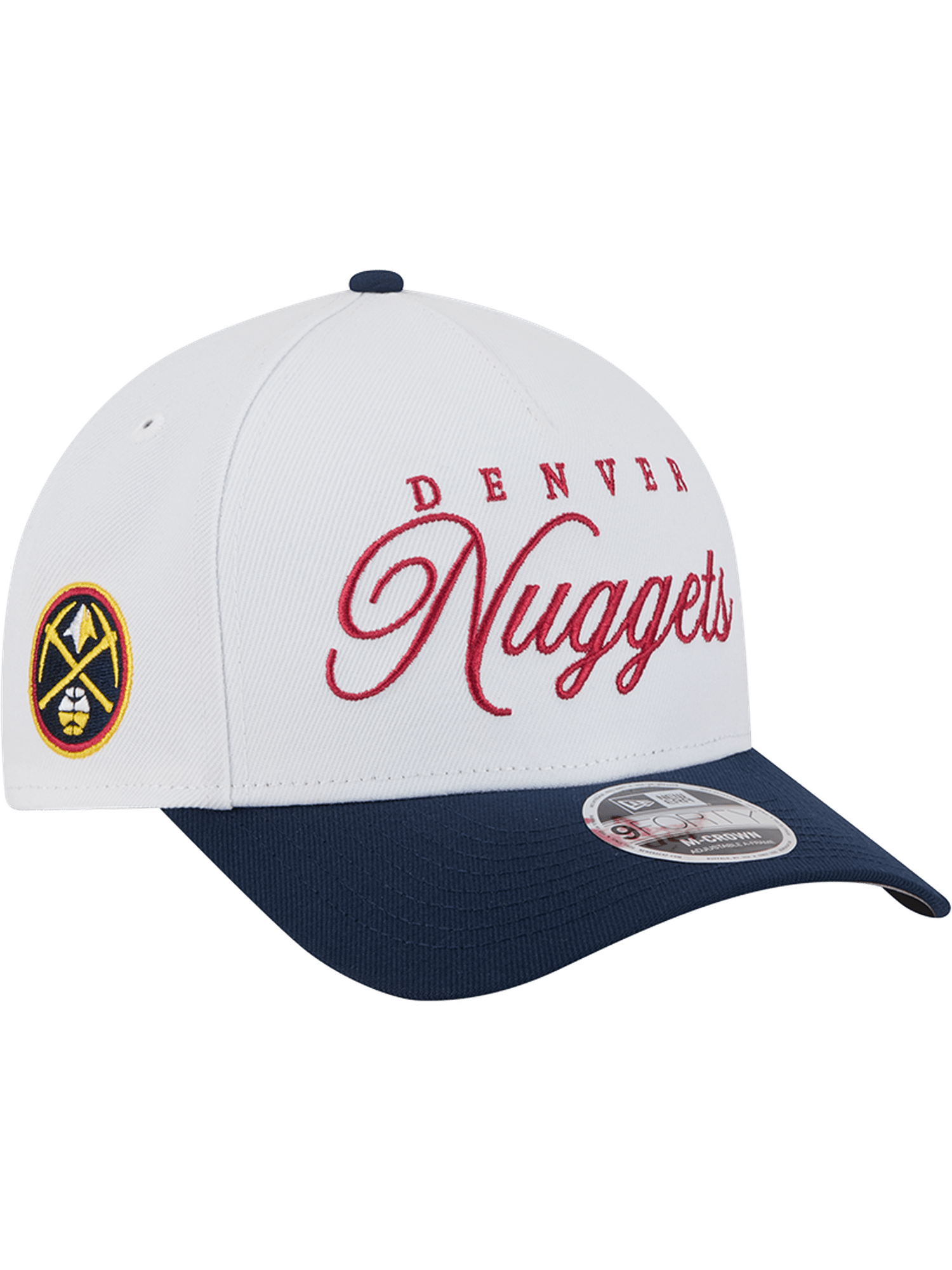 New Era Caps Denver Nuggets New Era NBA 25 Draft 9FORTY M-Crown A-Frame Snapback Hat - White