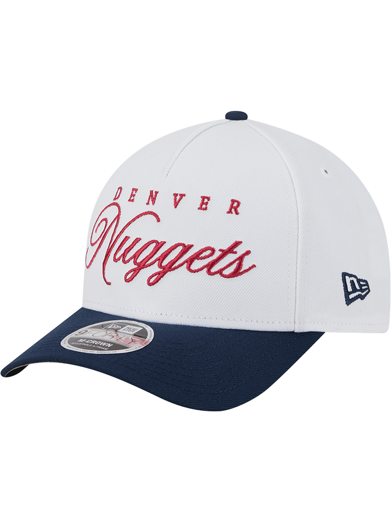 New Era Caps Denver Nuggets New Era NBA 25 Draft 9FORTY M-Crown A-Frame Snapback Hat - White