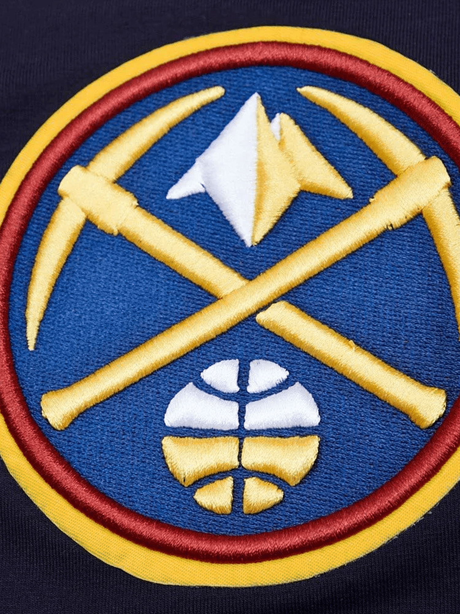 Pro Standard T-Shirts Denver Nuggets Pro Standard NBA Team Chenille Flex T-Shirt - Navy
