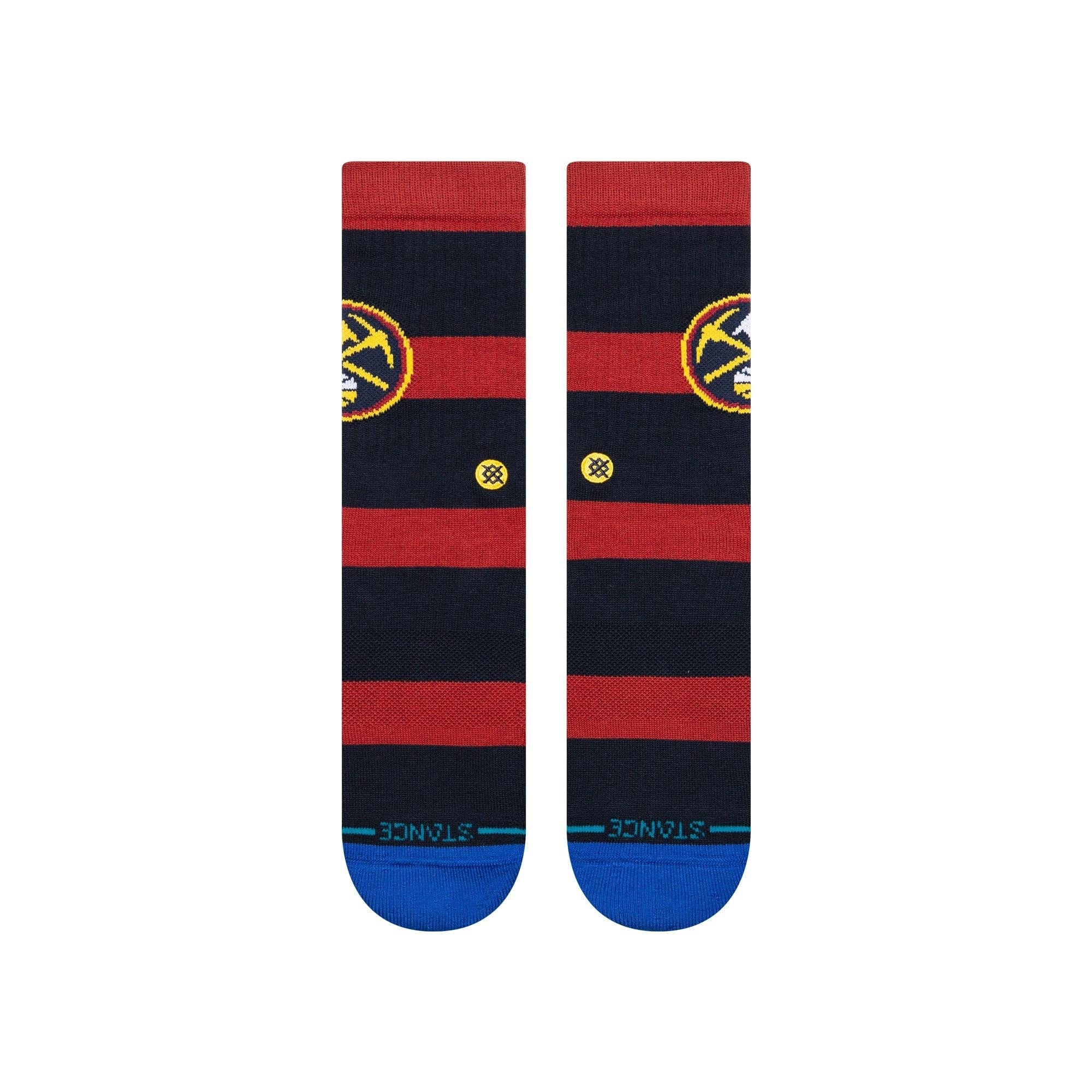 Stance Socks Large (9-12 US) Denver Nuggets Stance NBA Team Prep Crew Socks