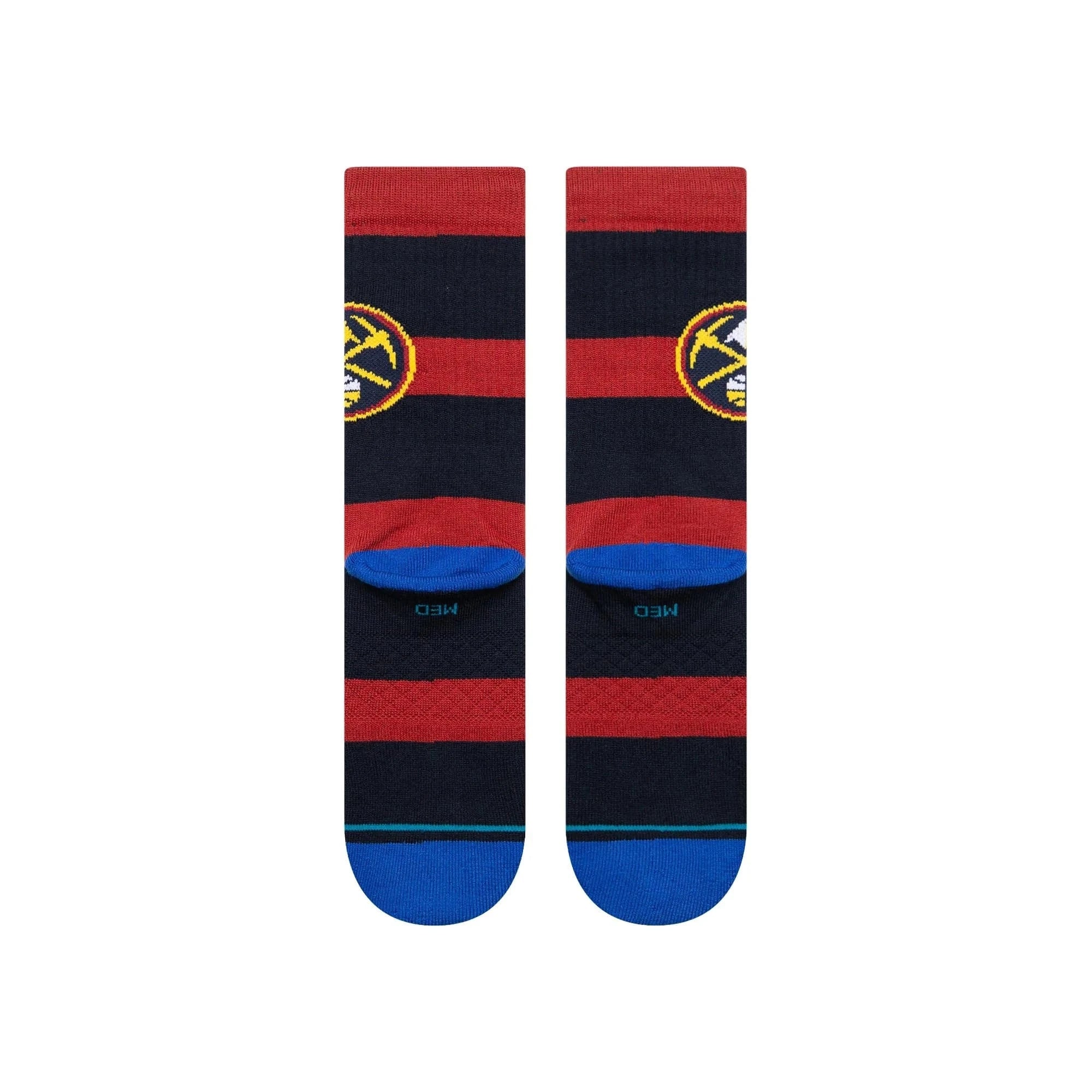 Stance Socks Large (9-12 US) Denver Nuggets Stance NBA Team Prep Crew Socks