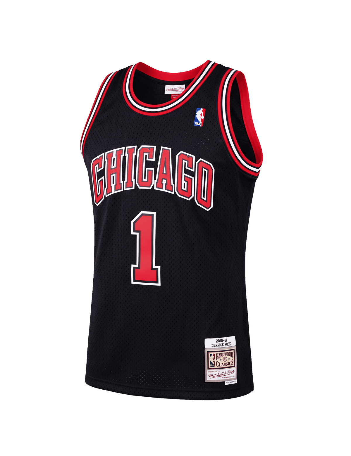 Mitchell And Ness Jerseys Derrick Rose Chicago Bulls Mitchell & Ness NBA 10-11 HWC Swingman Jersey - Black