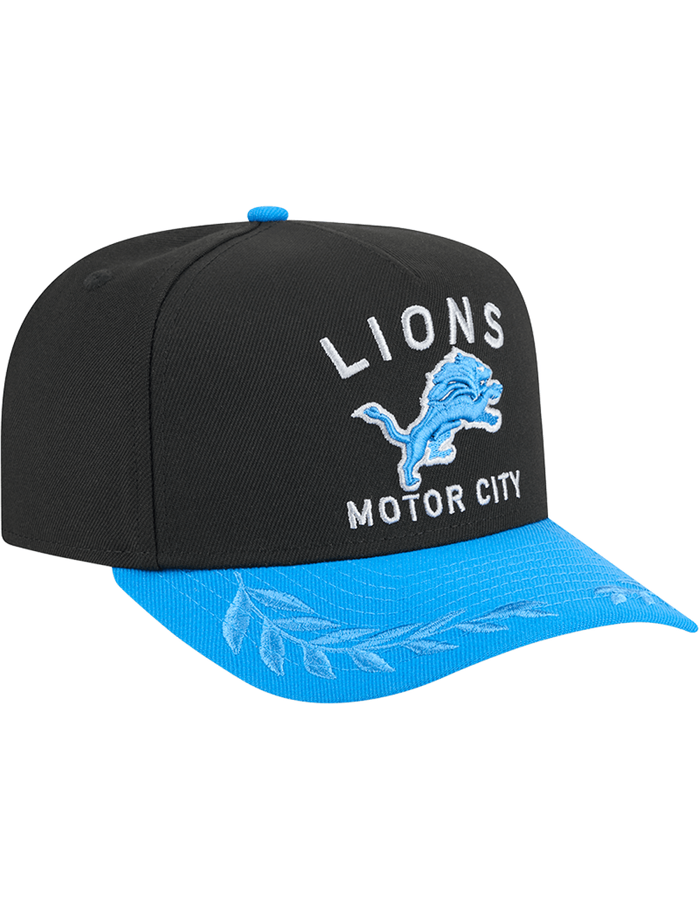 New Era Caps Detroit Lions New Era NFL 25 Draft Pre-Curved 9FIFTY A-Frame Snapback Hat - Black