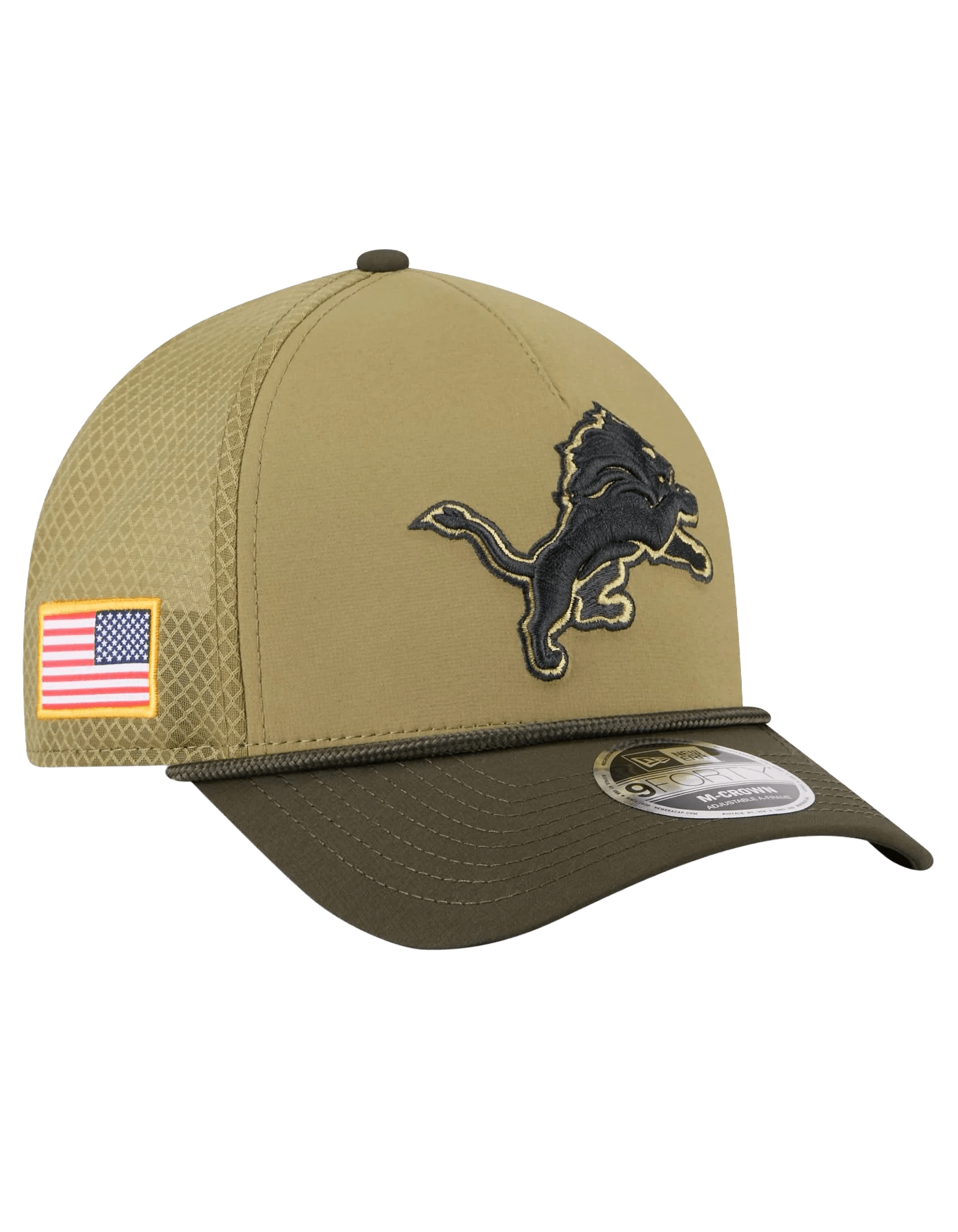 New Era Caps Detroit Lions New Era NFL 25 Salute To Service 9FORTY M-Crown Snapback Hat
