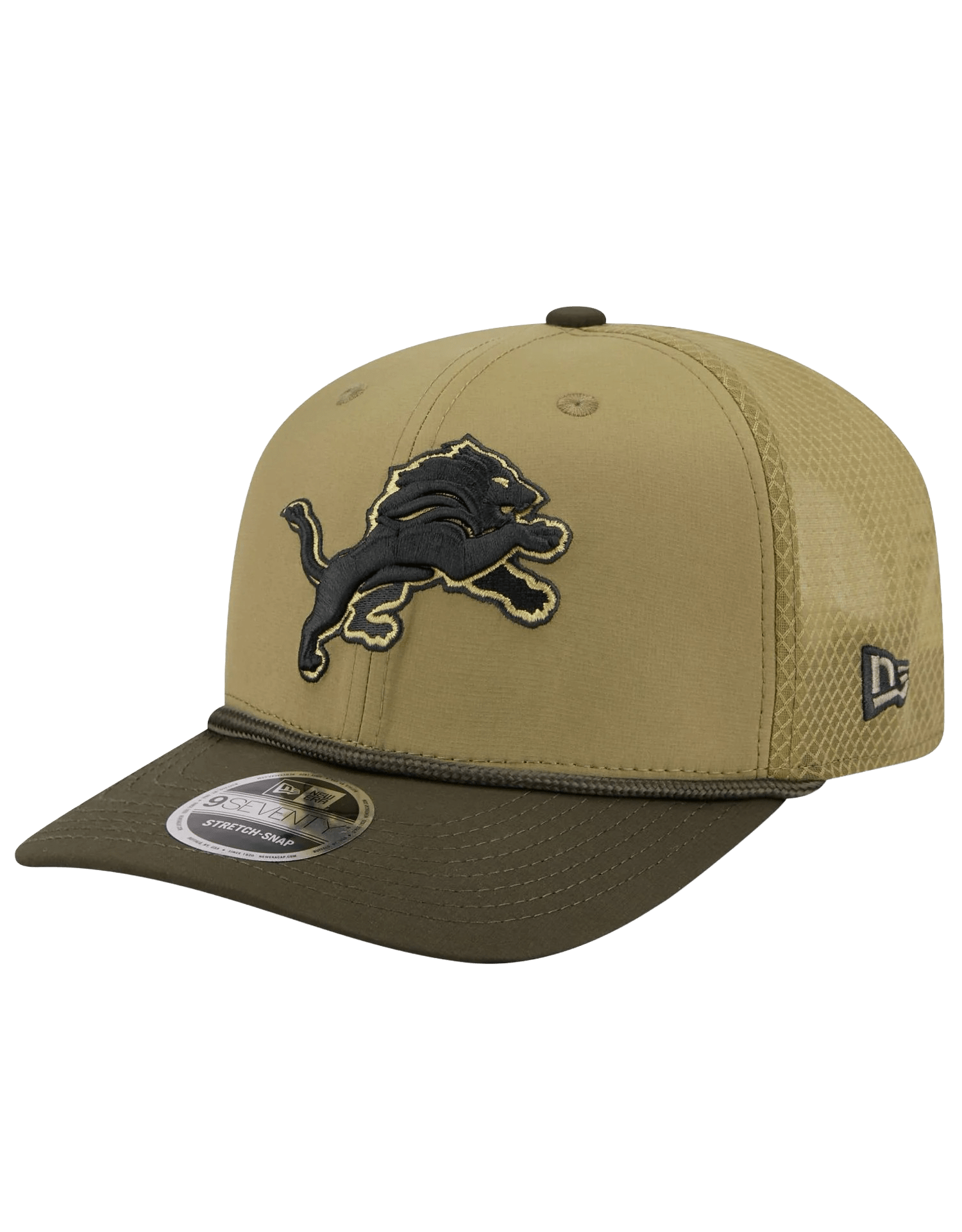 New Era Caps Detroit Lions New Era NFL 25 Salute To Service 9SEVENTY Stretch-Snapback Hat