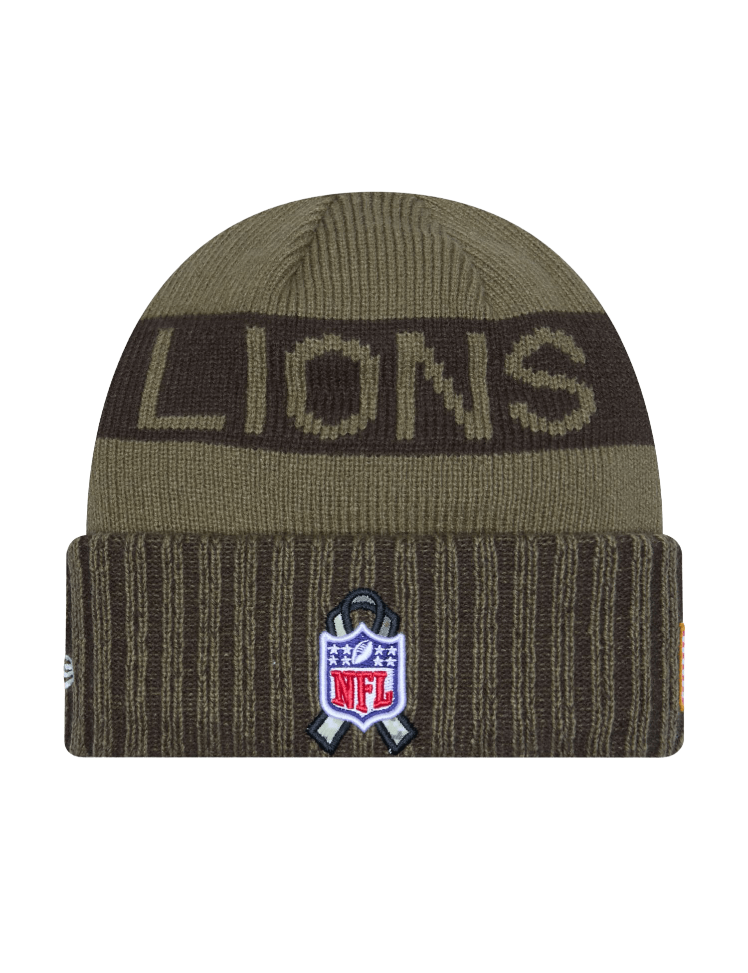 New Era Beanies Detroit Lions New Era NFL 25 Salute To Service Knit Beanie