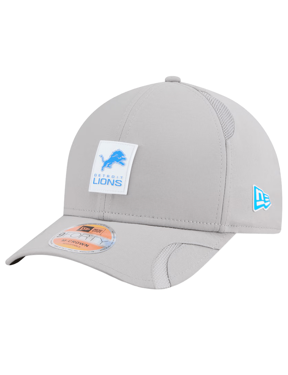 New Era Caps Detroit Lions New Era NFL 25 Sideline 9FORTY M-Crown Snapback Hat - Grey
