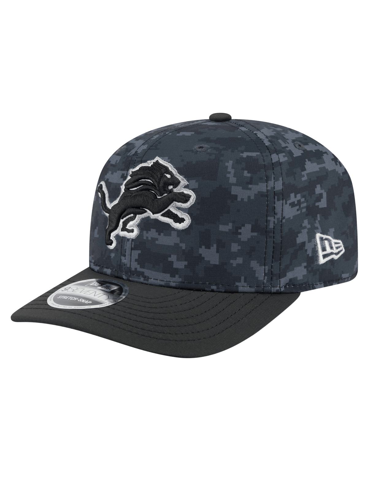 New Era Caps OSFM Detroit Lions New Era NFL 26 Salute To Service 9SEVENTY Sideline Stretch Snapback Hat