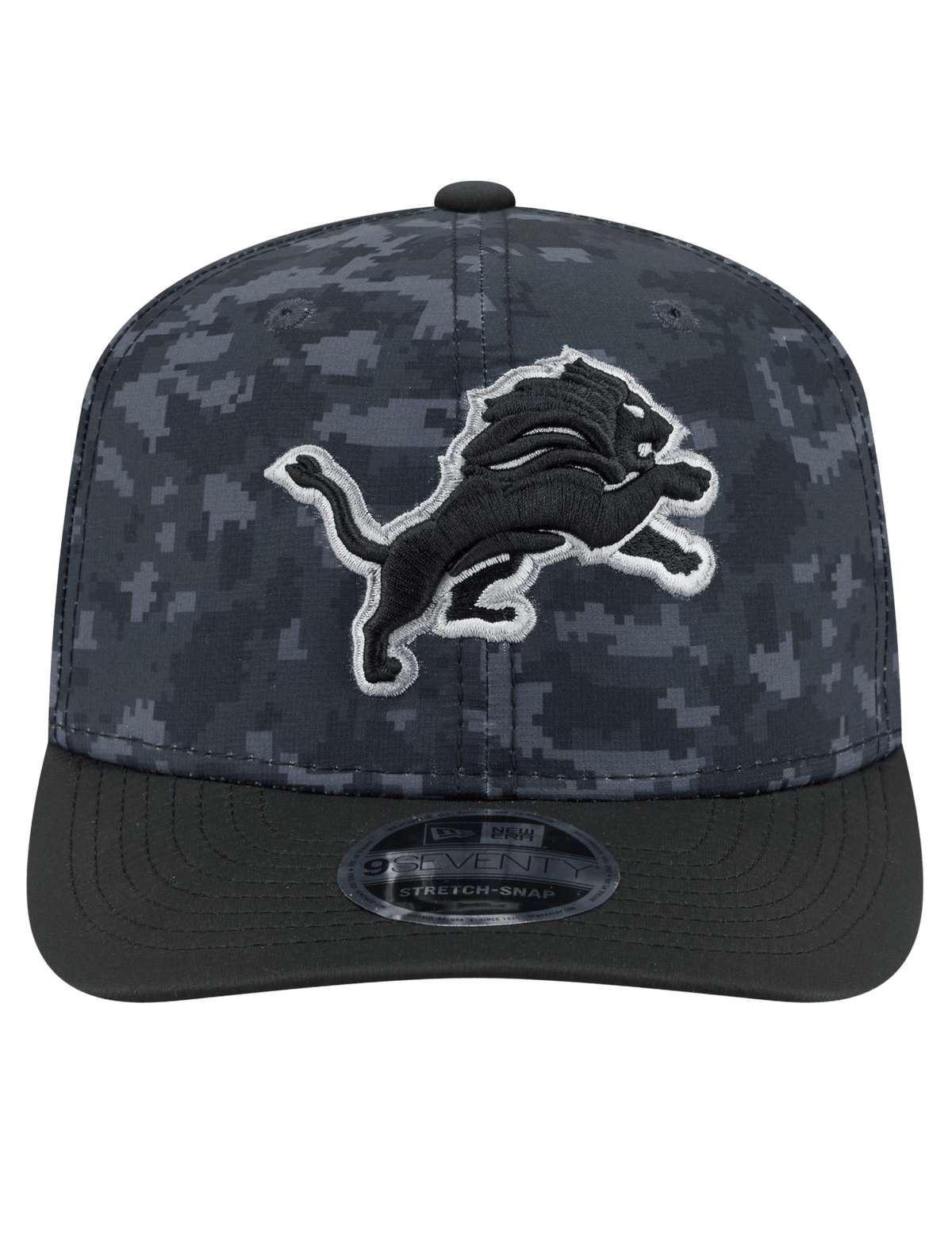 New Era Caps OSFM Detroit Lions New Era NFL 26 Salute To Service 9SEVENTY Sideline Stretch Snapback Hat
