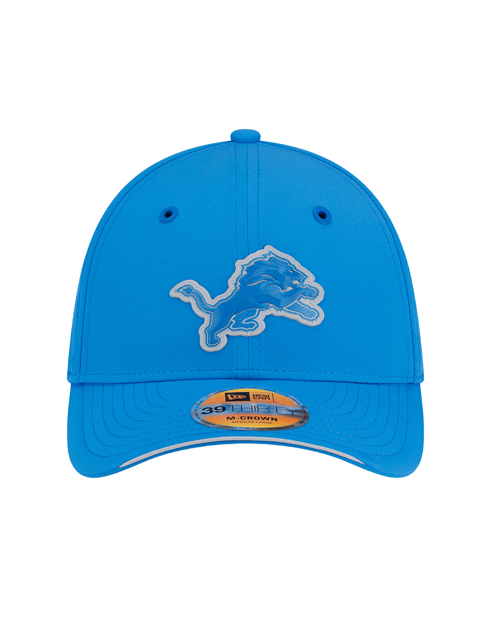 New Era Caps Detroit Lions New Era NFL 26 Sideline 39THIRTY M-Crown Stretch-Fit Hat - Blue