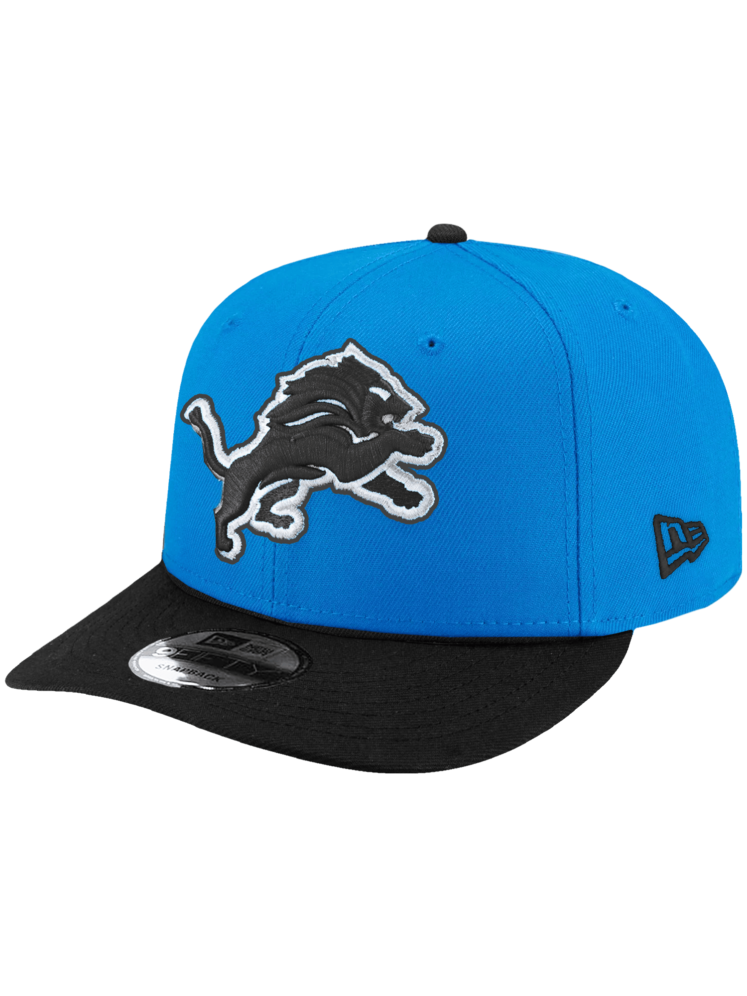 New Era Caps Detroit Lions New Era NFL ALT 2T Pre-Curved 9FIFTY Snapback Hat - Blue