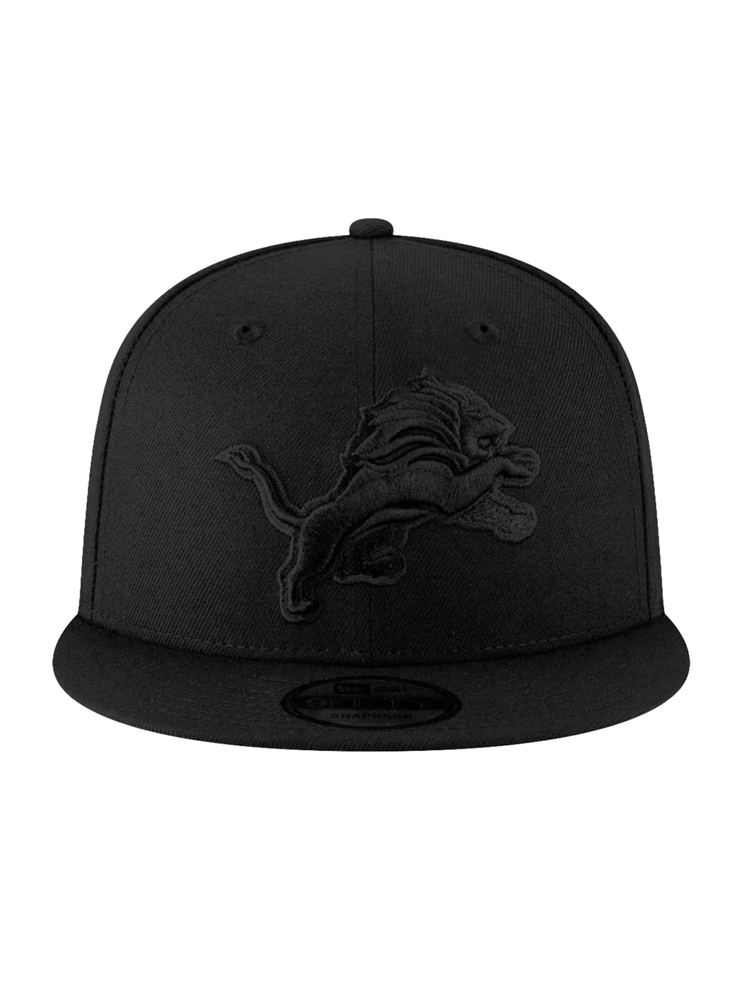 New Era Caps Detroit Lions New Era NFL Black On Black 9FIFTY Snapback Hat