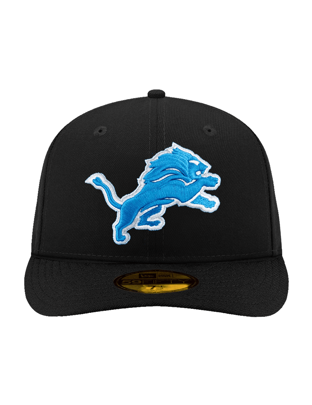 New Era Caps Detroit Lions New Era NFL Team Pre-Curved 59FIFTY Fitted Hat - Black